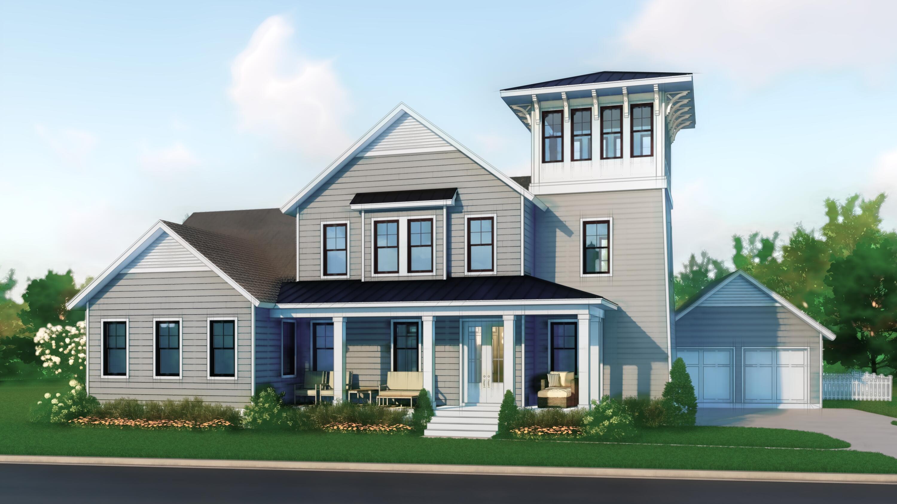 Entered for comp purposes only. 
This stunning new home built by Dune Construction features the Watchtower floor plan, a stately residence with coastal-style architecture and premium finishes culminating in a third floor viewing tower that overlooks the Greenway neighborhood and Origins Golf Course. A spacious 2-story, 4 bedroom, 4.5 bathroom layout, this home hosts a fabulous, open-concept great room, kitchen, and dining room. Interior features include wire-brushed hardwood floors, wood ceiling beams in the great room and primary bedroom, 10' ceilings throughout, solid core interior doors throughout, Venetian plaster gas fireplace in the great room, a large, fully-equipped kitchen with Thermador appliances and quartz countertops, marble bathroom and laundry countertops, and more. From the front entry, a dedicated foyer leads to the wide open great room and luxurious kitchen, with an adjacent dining room surrounded by natural light. Around the corner from the kitchen is a large scullery with additional sink, microwave, and plenty of cabinetry. The first floor primary suite is a serene retreat complete with two closets, dual vanities, and a tiled walk-in shower centered with a freestanding soaker tub. An expansive outdoor living space includes nearly 1,000 square feet of covered porches plus a private pool and cabana package with fireplace. The second floor holds 3 additional bedrooms, each with their own bathrooms. 

The Watersound Origins community is a highly sought after neighborhood full of amenities including the Village Commons pool & fitness center, sports courts, miles of nature trails, dock access to Lake Powell, unlimited golf and much more. 

**Pricing for inventory homes include lot premiums and may include optional upgrades. Added options/upgrades and pricing are subject to change. Please check with your Watersound Origins community specialist for the latest upgrades and pricing for this home. Photos depict a different floor plan from Dune Construction but with similar finishes.