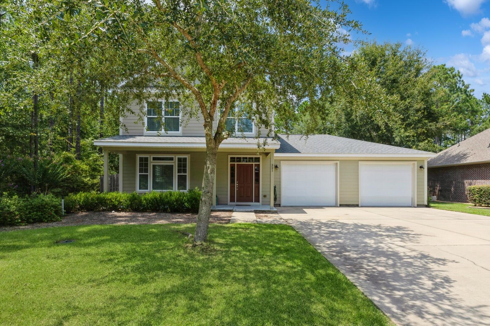 This 3-bedroom, 2.5-bathroom home with a flex space in the Symphony neighborhood of Hammock Bay is a must-see! Symphony is known for its mature trees that shade the sidewalks, and with homes from different builders, the neighborhood stands out for its unique and varied designs. 

Nestled on a cul-de-sac on Concert Court, this custom built two-story home is just steps away from the Hammock Bay Trail system, offering miles of beautiful, shaded hiking and biking trails. The property spans over 1/3 of an acre, with plenty of room to spread out, and it backs up to a tranquil nature preserve. 

As you arrive, you'll notice the freshly painted exterior and lush green lawn. The front porch, with its stained wood ceiling and recessed lighting, provides a warm and welcoming entrance. Inside, the spacious living area features newly installed vinyl plank flooring, oversized baseboards, and recessed lighting. The open-concept layout is perfect for entertaining. The kitchen is equipped with beautiful wooden cabinetry, soft-close drawers, stainless steel microwave, refrigerator, and dishwasher, a large island, and not one, but two pantries! The kitchen flows seamlessly onto a large screened-in back porch, overlooking the expansive backyard with fruit producing trees and part of Hammock Bay's preserve. 

Downstairs also includes a versatile flex room, a convenient half bathroom for guests, and a large storage area under the stairs for added convenience.  As you head upstairs, a charming window allows soft light to filter in, casting a stained-glass effect. Upstairs, you'll find the primary, two additional bedrooms, an additional full bathroom with a large shower, and a laundry area for added convenience. The primary bedroom is spacious and includes a large walk-in closet with additional attic storage access. The en-suite bathroom features a large vanity area for dressing and a separate toilet and shower area. 

The spacious garage offers plenty of room for cars, storage, a workout space, or a hangout area. There's also a loft space for extra storage, and a door to the backyard allows for a refreshing breeze to cool the space. 

Schedule a showing today and experience living within the sought-after Hammock Bay community, where comfort, style, and functionality harmoniously converge. 
Hammock Bay is a one-of-a-kind master planned community located less than 20 miles north of the white sand beaches of the Emerald Coast. Hammock Bay offers quite the list of amenities for owners to enjoy with more being constructed as we speak! Some of the current amenities include a 6,000 square foot clubhouse with meeting rooms and professional caterer's kitchen, events room, workout and fitness facilities, competition lap pool, additional 3 Resort-style pools, tennis court, pickleball courts, basketball court, putting green, large playground, movie theatre, outdoor kitchen and barbeque areas, dog parks, catch and release stocked ponds, walking trails, General Store and Brewery and more to come! For a list of this month's community events, please feel free to contact us. 

 
The Jay Odom Group's mission statement for Hammock Bay reads as follows: our mission for Hammock Bay is offering a premier residential development that provides a comfortable, convenient lifestyle, with a wide array of amenities for all ages. Together, these add to a higher quality of life, while creating a home and community that uplifts and enriches the human spirit. 
Residents at Hammock Bay will enjoy a host of amenities, including onsite recreational activities, year-round social events as well as a vibrant and active Town Center being designed for the near future. With something for everyone, Hammock Bay strives to deliver a sense of community reminiscent of yesteryear. 

Buyer to verify any and all information deemed important to them.