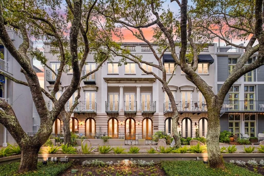 'THE RENAISSANCE HOUSE' is the largest individually owned structure of over 5,000 square feet in Seaside.

Inspired by the famous 19th century British Architect, John Nash, the Renaissance House stands alone as the significant classic Architectural image of Seaside, incorporating cast stone columns and details. 

Standing three floors, the retail shop is housed on the first floor; architectural offices and grand rental unit, the Maidens Chamber on the second floor; it is crowned by its penthouse suite on the third floor, The Conservatory, home of its owners, Carolyn Pendleton and Victor Bowman, designers and occupants. In addition to its square footage, are the multiple decks and a large roof terrace. Each floor has balconies overlooking the park and large decks on the west, with views to the Gulf.

The 1,600 square foot roof terrace with hot tub, allows incredible views of all of Seaside and the Gulf. The first floor now houses the Red Bird Gallery, which offers fine art and collectibles; it also has two full baths and a studio apartment. Constructed of masonry walls and fireproof construction, the structure contains an elevator and four covered dedicated parking spaces, all rare amenities in Seaside.

The architectural studio offices on the east second floor overlooks the park. The Maidens Chambre, with whirlpool bath, has granite countertops, marble bath floor and living space oak floors. The space opens through its six French doors to its large forty by ten-foot deck with furniture, hammock, and grill.

The penthouse is crowned with a Machin Conservatory on the roof, covering a large skylight opening over the dining area. The expansive kitchen contains a Sub-Zero refrigerator, wine cooler, large double sink, separate bar sink, natural gas cooktop and double oven, dishwasher, and cherry cabinets, topped by Black Absolute and Blanco Romano granite countertops. It also has a companion deck across the width of the units accessed with its six sets of French doors. A grand piano adds to the social calendar for the Owners. The Master Bedroom houses the library and has two Juliet balconies overlooking the park. The Master Bath has marble patterned floors, granite countertops, steam shower, and large owner's closet.