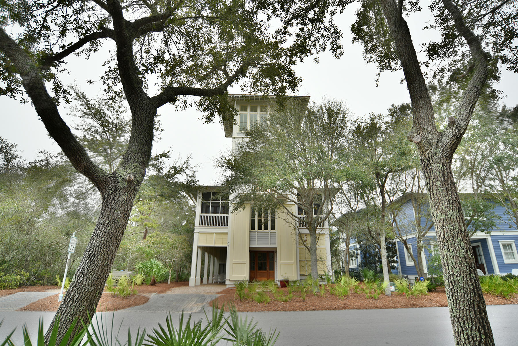This gorgeous home was designed by Jim Strickland of Historical Concepts and built by Paragon Builders. It is located in the heart of Phase I of WaterColor right by the Amphitheater and Boat House. This home is 3,121 square feet and boast 4 bedrooms and 4.5 baths with beautiful Lake and Gulf views and a private back yard. The heart of this home is the 2nd floor living area with vaulted ceilings that opens to the kitchen as well as a screened porch with fireplace. Each bedroom has it's own private screened-in balcony as well. Top of the line finishes throughout the home include: custom cabinetry, honed marble countertops, Wolf Range, Sub Zero refrigerator, antique heart pine flooring throughout, wood ceilings and walls, wet bar in the Great room, outdoor fireplace, sleeping loft, and a tower that includes a full wet bar with stunning Lake and Gulf views to enjoy wonderful sunrises and sunsets.