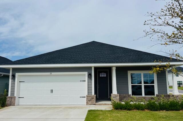 Brand-new construction featuring an open-concept floor plan with a spacious covered entertainer's patio. The oversized owner's suite offers a private retreat, while ceilings are a minimum of 9', with a cathedral ceiling in the main living area and a 10' tray ceiling in the primary bedroom. Eight-foot entry doors, upgraded LVP flooring throughout, and quartz countertops in the kitchen and baths complete this beautifully appointed home. Conveniently located just 20 minutes from the stunning 30A beaches and 15 minutes from Walmart and Lowe's in DeFuniak Springs. The community also offers USDA financing with zero down payment for qualified buyers.    *Some photos are of a similar home and other photos have been virtually staged to illustrate the property's potential.*