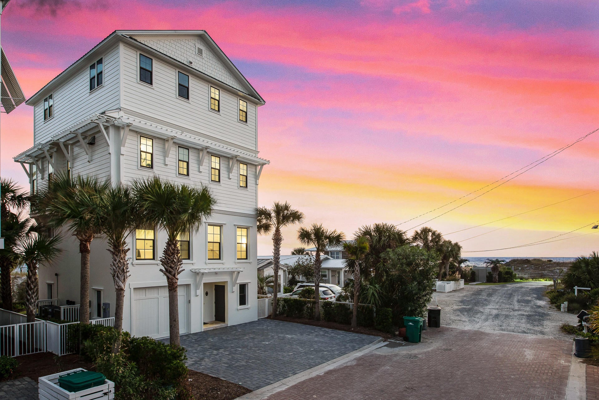 Located in the exclusive community of Inlet Beach, 94 Emerald Cove Lane is steps away from the emerald Gulf waters and sandy white beaches. This stunning home was sure to capture that, with huge windows framing every inch of the gorgeous water views. A private beach walkover will take you directly to the water, and miles of the beautiful, sugar white sandy beach!

This custom-designed home features five bedrooms and five bathrooms, and a beautiful blue and white interior; with custom horizontal shiplap accent walls, crown molding, gorgeous drapery in the bedrooms, and rustic interior oak floors. This cutting-edge, modern design extends to the kitchen with lovely white cabinetry, updated appliances, and a beautiful chandelier in the dining space. Enjoy the luxurious master suite, complete with French doors that lead to a large covered patio facing the Gulf. The en-suite bathroom is just as nice, with modern-meets-coastal design that's reflected in white marble, a large soaking tub and beautiful chandelier. Guest rooms are complete with beautiful water views, and the bunk room is ideal for large family gatherings. 

Experience the 30a life with a beautiful coastal home like 94 Emerald Cove Lane. Perfect as a primary residence or second home, or even as a vacation rental, don't miss out on the opportunity to own a part of the beach with 94 Emerald Cove Lane.