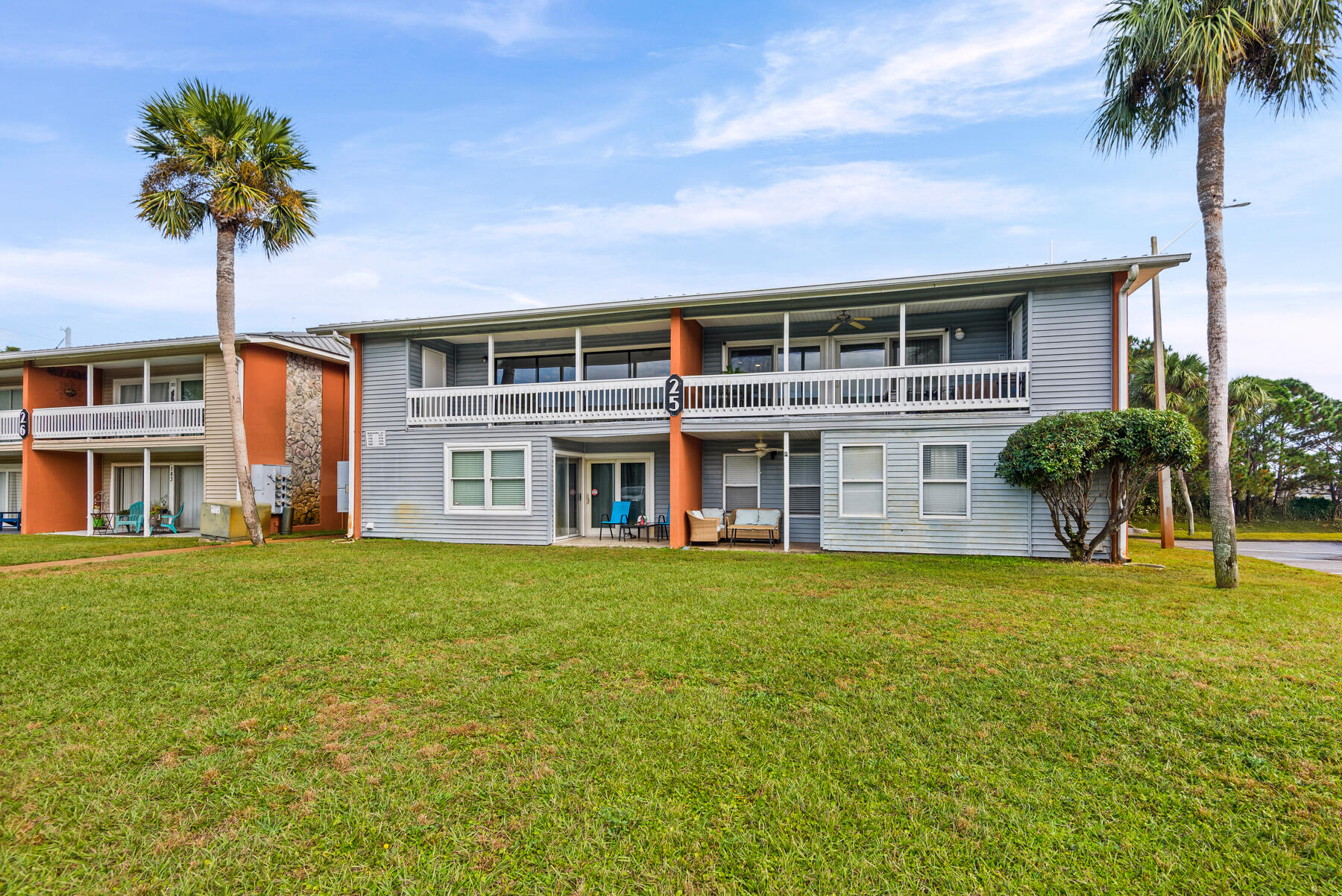 Discover Gulf Terrace if you're looking for a full-time residence, second home, or investment property. This private top floor 2-bedroom 1 Bath coastal retreat has been thoughtfully renovated for style, comfort, and is located in the heart of Destin. You cant  get a better location!  Enjoy the exceptional neighborhood with an abundance of green spaces, and amenities. There are three remodeled community pools (one seasonally heated), tennis courts with pickleball lines, and a prime location less than one mile from public beach access at June Decker Beach Trail.