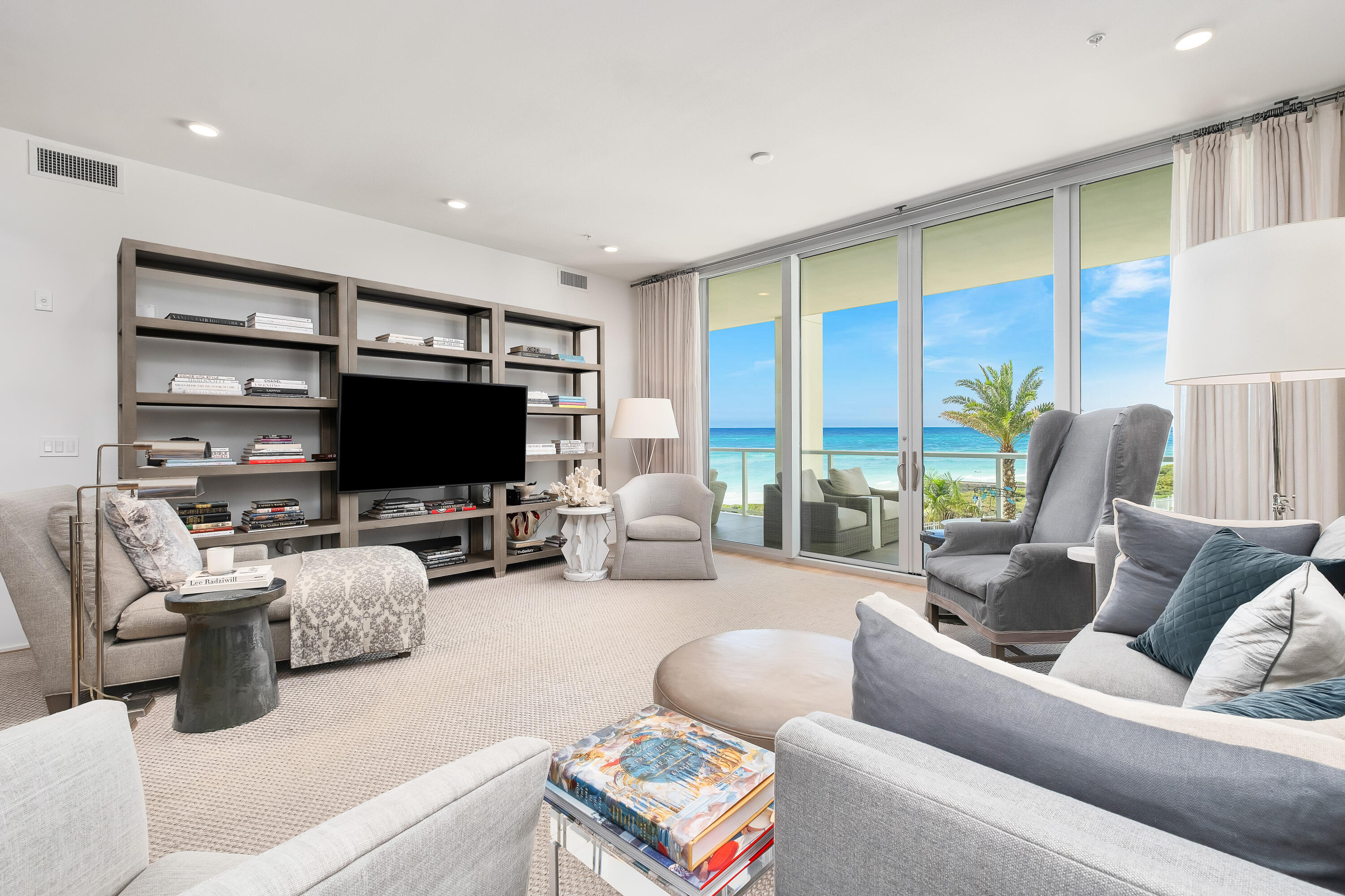 Discover unparalleled luxury Gulf-front living in this 3 bedroom condo with a den & 3.5 bathrooms at the prestigious Thirty-One on 30A in Seagrove. With breathtaking westerly views & stunning sunsets, this 3,015 sqft furnished residence is a seamless blend of elegance & coastal comfort, complete with an open-concept living area & terrace overlooking the Gulf & pool. Located on 3.92 acres with 330' of private beach shared by 27 residences, amenities include underground parking, private elevators, fitness center, outdoor kitchen, fire pit, & owners' lounge. This exclusive, non-rental community ensures serene, uncrowded beach days with dedicated beach chair service. Positioned in the heart of 30A, near Seaside, Watersound & Watercolor, this is your opportunity to own a slice of paradise.