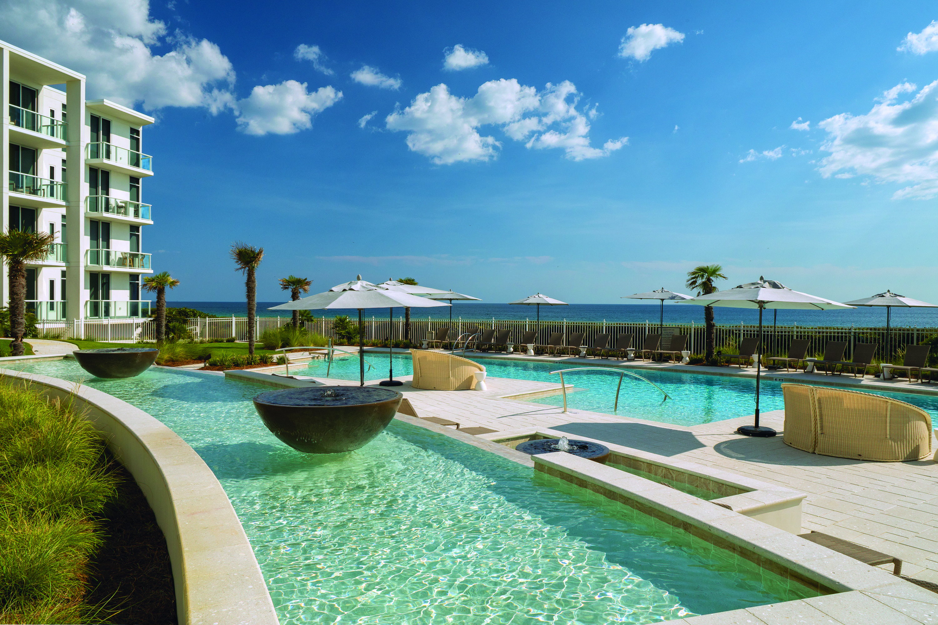 Presiding over 335 feet of majestically elevated beachfront, Thirty-One is the latest in luxury waterfront condominium living along the east end of Scenic Highway 30A. Occupying 3.9 acres, Thirty-One is uniquely designed to deliver an exceptional level of privacy to its residences that are at once away from it all and close to everything.  The largest corner residence available for purchase at Thirty-One, Unit 201 not only offers three exterior perspectives with abundant natural light, but direct access from the private elevator to the impeccably-appointed owners-only club room with catering kitchen.  Other premium amenities include underground secured parking with private storage, private elevator, luxuriously appointed lobby & fitness room.