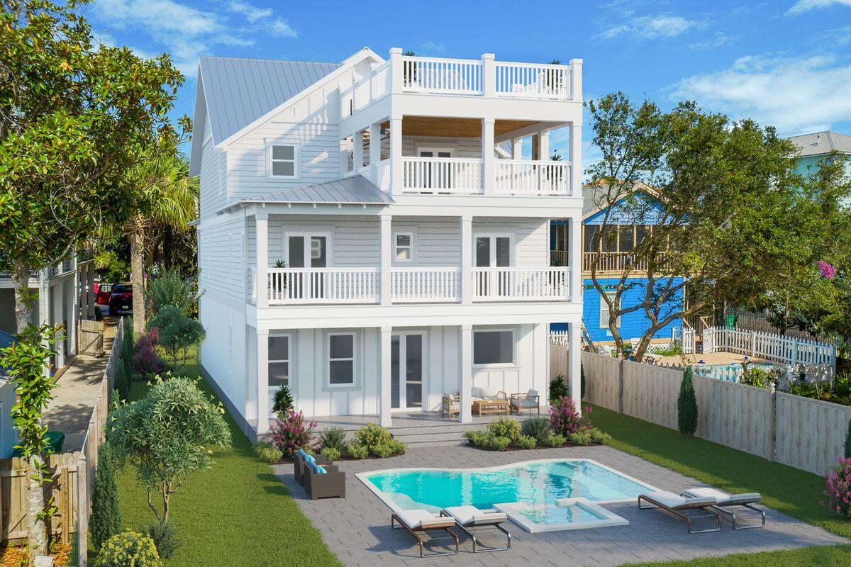 This beachside retreat is currently under construction, set to be complete by mid October 2021 and will be an excellent income producer with $285,000+ in gross projected annual rental income. 62 Sunfish Street has just over 5,000 sq ft of living space and includes eight bedrooms, eight full bathrooms and one half bath. Notable features include multiple indoor and outdoor living areas, private elevator, pool, rooftop terrace with gulf views and dual master suites. The first floor features the main living areas. The open kitchen features white shaker style cabinetry, six burner Viking gas range, shiplap accents throughout the stairs and common areas, ample storage and is anchored by a beautiful center island crowned with quartz countertops. The master suite is located on the first floor featuring ample sitting space, walk-in closet and a beautiful master bath with dual vanities, free standing tub and walk-in shower with frameless glass. There is also a second ensuite bedroom located on the first floor. The second floor features four bedroom suites with ensuite bathrooms, a secondary living space as well as access to the second story outdoor balcony area overlooking the pool. The third floor features two additional bedroom suites with a spacious porch and an additional living room space in the common area. The fourth story deck offers incredible water views and an additional space to sit, relax and take in the Destin sunsets. 

Kokomo Kove owners enjoy deeded beach access steps from the home and centrally located near world-class shopping, dining, and entertainment such as the Destin Commons, Sandestin Outlets, Whole Foods and Grand Boulevard. Private, deeded beach access is directly across the street.