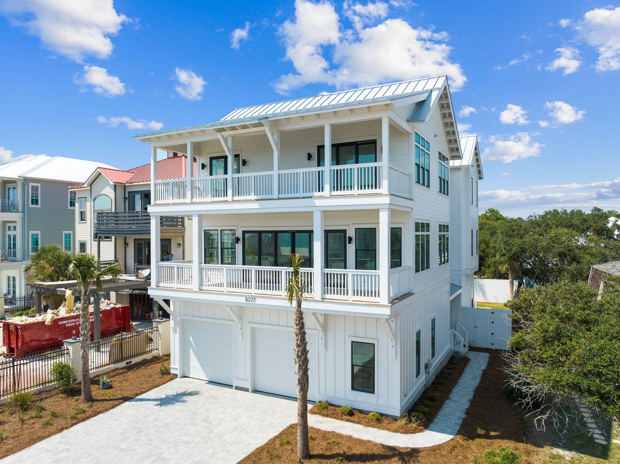 Welcome to 8077 E County Hwy, a captivating new home meticulously designed to capture breathtaking coastal views. Situated just moments away from the pristine beaches of 30A, this exceptional residence offers the perfect blend of convenience and serenity. Step inside and be greeted by an abundance of natural light pouring in through numerous windows, creating an airy and inviting atmosphere. Enjoy stunning Gulf views from various vantage points, immersing yourself in the coastal beauty that surrounds you.

This luxurious home boasts a spacious floor plan, providing ample room for cherished gatherings with family and friends. The south-facing decks on the second and third floors serve as idyllic spots to soak in the picturesque vistas, seamlessly blending the beauty of the outdoors with the comfort of the indoors.

Step outside into the fenced yard, where you'll discover an underground pool and a lush green landscape, offering a private oasis for relaxation and leisure. Whether you're taking a refreshing dip in the pool or enjoying a peaceful afternoon, you'll find tranquility at every turn.

The use of neutral, rich, and warm materials, along with clean lines, creates an inviting and elegant living environment. The luxurious furniture, exquisite finishes, and carefully curated lighting elevate the ambiance, setting the stage for a refined lifestyle.

Indulge in the tranquility and harmony that emanate from every corner of this extraordinary property, where indoor-outdoor living harmoniously coexists. 
** ALL INFORMATION TO BE VERIFIED BY THE BUYER.