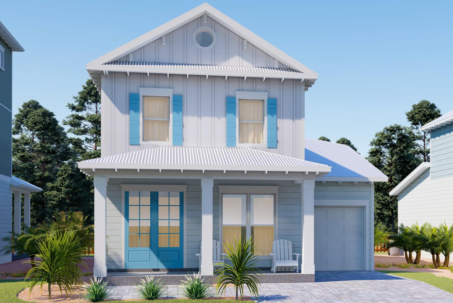 Enjoy the Rosemary Beach lifestyle for a fraction of the price! The Preserve at Inlet Beach is a coastal community located just off the east end of iconic 30-A, the pinnacle of a Florida coastal lifestyle. We have 28 New Lot/Home Packages to choose from and 4 Floor Plans. This is the Draper floor plan *Check out the Preserve at Inlet Beach lifestyle video and virtual tour of our amazing model home (Powell floor plan) in the Photos section* This premier development is only a short walk or bike ride to the largest public beach access in Walton County, 30 Avenue for shopping and entertainment, Camp Helen State Park, and Rosemary and Alys Beach. The Preserve at Inlet Beach features a community pool and a dock for easy access to Lake Powell.