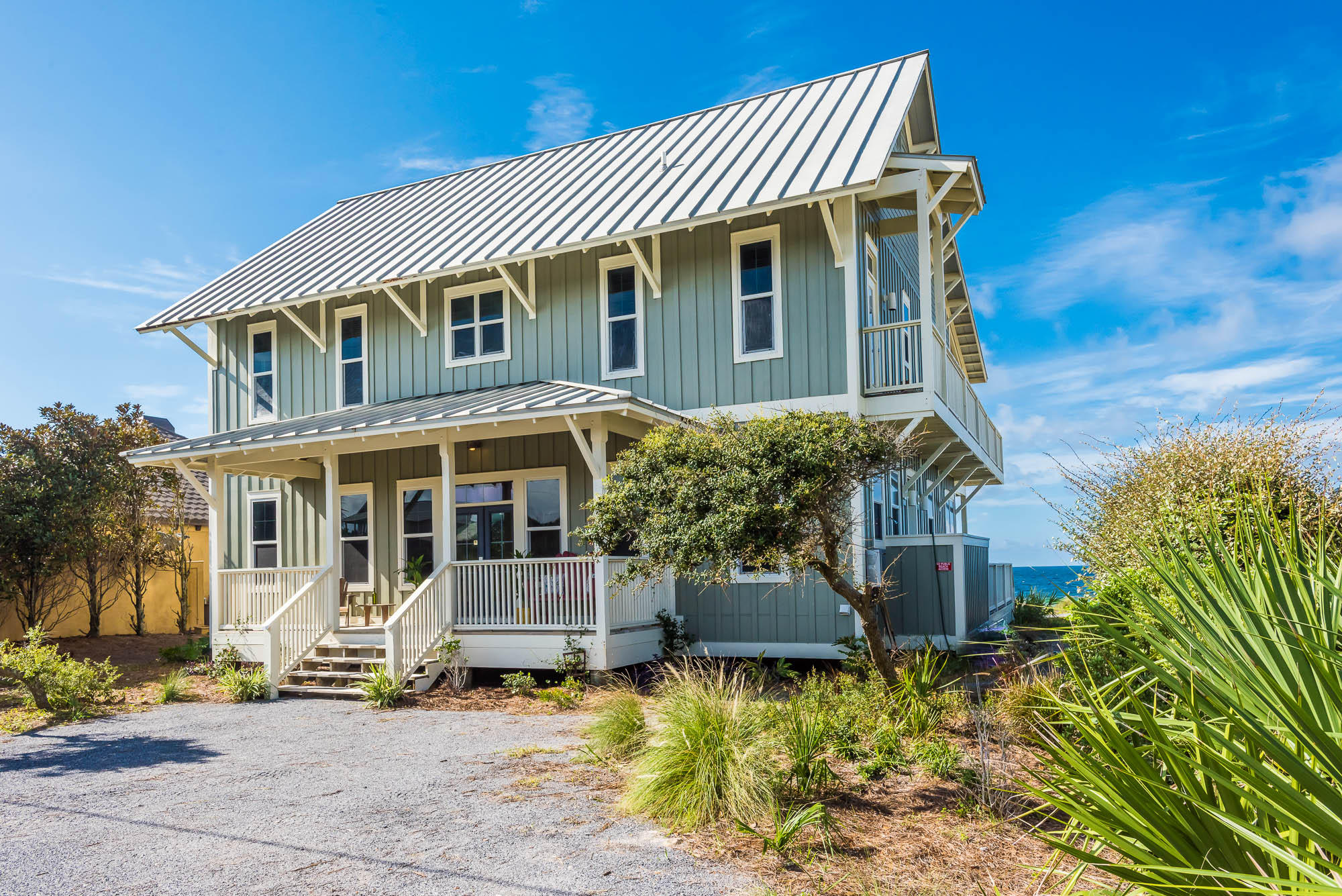 Price reduced ANOTHER $50,000! Compelling newest price on 'Redfish 30-A', a classic Gulf front retreat in coveted Blue Mt Beach. Great turn key rental sleeps 16 and has established income and clientele. Located on 75' wide, high elevation site with seawall on low traffic street. Original design built by one of area's premiere builders Morris & Company. Functional and attractive wide open, 2nd floor-open-to-below floor plan features ground floor bedroom, well appointed kitchen and uninterrupted Gulf views from grand living area. 2nd floor has master bedroom, 2 additional bedrooms, a loft and study/lounge area that all open onto spacious deck overlooking one of world's most beautiful beaches. Custom features throughout-check attached photo's with descriptions. Well maintained, a must see Blue Mountain Beach is home to many renowned restaurants and shopping such as Trebiche, Nick's On the Beach, Marie's Bistro, McTighes Irish Pub, Sally's By The Sea Store, The Creamery and For The Health of It . All within walking distance of 'Redfish 30-A'. Ride your bikes to Historic Grayton Beach just  2 miles east. Kayak, SUPaddle in the neighborhood in Big Redfish Lake, a coastal nature sanctuary.