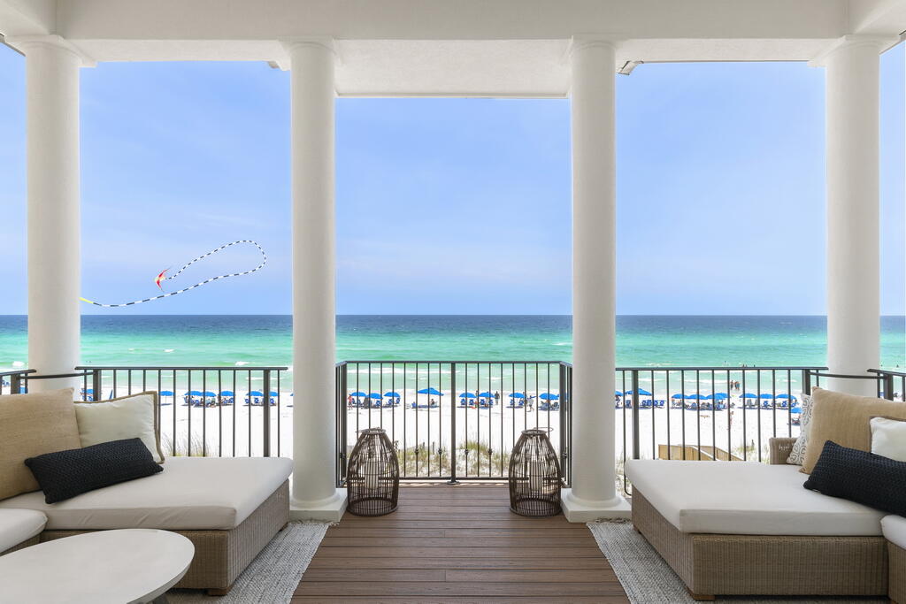 Prominently perched on the water in the private, gated community of Destiny by the Sea, 4748 Ocean Boulevard is a Gulf-front home that offers uninterrupted views of the shoreline and a layout that just makes sense.

From the moment you step inside, it's clear the home was designed around the view. Floor-to-ceiling windows stretch across the main floor, filling the space with natural light and making nearly every seat a front-row view of the emerald coastline along the Gulf of America. It's hard not to imagine slow mornings with coffee on the covered veranda or sunset dinners with friends while the waves gently roll below.