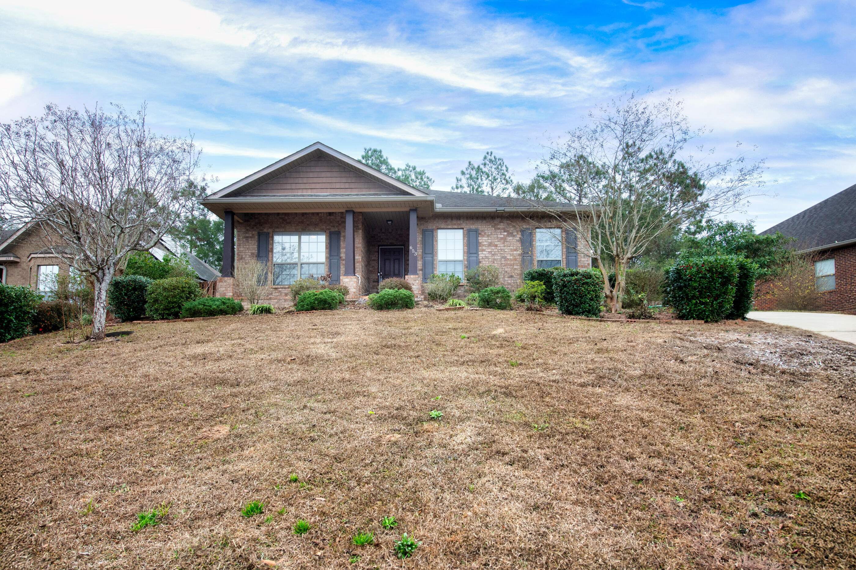 Welcome home to this move-in ready property in the popular Fox Valley subdivision. Enjoy an easy commute to 7th Special Forces Group and Eglin AFB. This home features 3 bedrooms plus an office and a flat, level backyard—perfect for everyday living.

Relax with your morning coffee on the covered front porch with a great view of the street. Additional features include a yard building for extra storage, overhead garage storage, and added attic insulation for energy efficiency.

Inside, the home has been freshly repainted and updated with new flooring throughout, upgraded appliances, an updated bathroom, and modern lighting and fixtures.

Simple, comfortable, and ready for you to move in. Schedule a showing today!