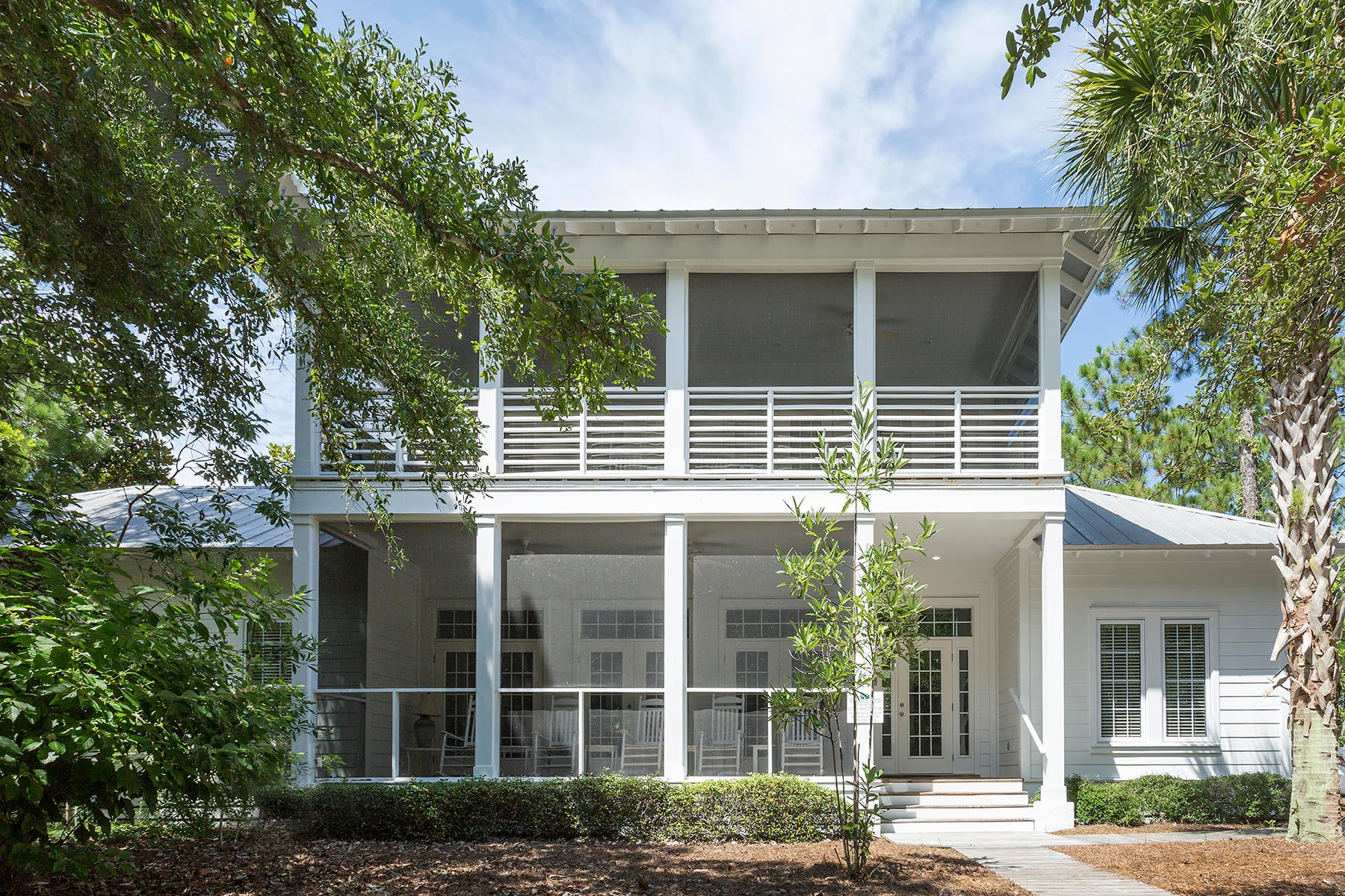 This is the perfect beach house for relaxing in the peaceful and private Seagrove Beach neighborhood of Grove by the Sea. This home features 3 screened in porches, master bedroom on the main floor, 2 fireplaces, 12 foot ceilings and a large open living/ kitchen area with gas cook top. The upstairs has 2 bedrooms and 2 full bathrooms sharing a spacious screened porch. The home is ready to make your second home, vacation rental or permanent residence. It is located steps from one of the Grove by the Seas's two pools and a short walk (4 mins) to beach. This manicured & pristine neighborhood has low HOA dues giving each porch it's own private retreat. ***Buyer is responsible for personally verifying details about this property.  Any information contained in this listing is believed to be accurate but is not guaranteed.***