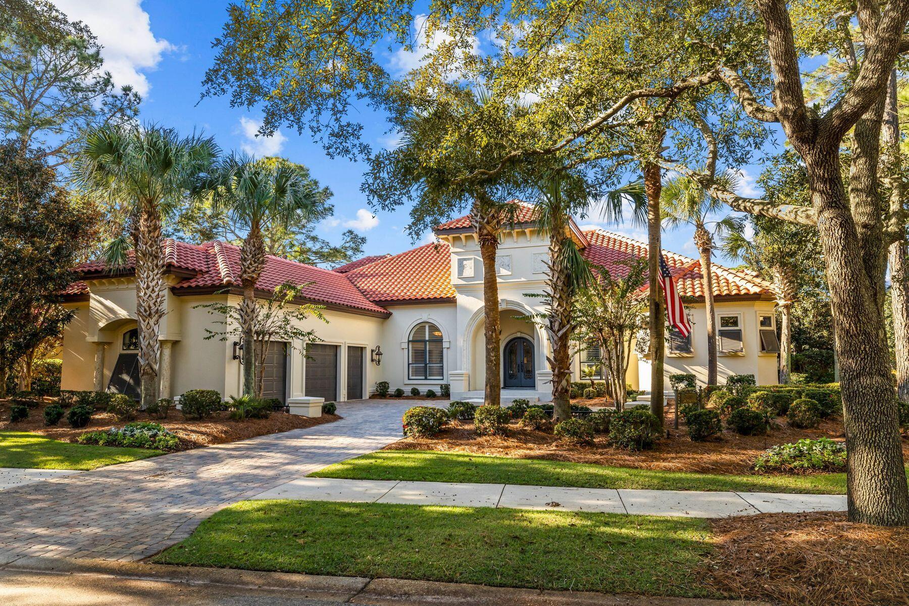 Experience the pinnacle of coastal living in this exquisite 5-bedroom, 4-bathroom lakefront retreat, perfectly nestled on a secluded 0.9-acre lot within the prestigious Burnt Pine community of Sandestin Golf and Beach Resort. Designed with both elegance and comfort in mind, this exceptional residence offers sweeping views of the 11th hole of the Raven Golf Course, creating an idyllic sanctuary for golf enthusiasts and nature lovers alike.

Step inside to discover a chef's dream kitchen featuring top-of-the-line appliances and an expansive island ideal for entertaining. Soaring ceilings, abundant natural light, and four fireplaces accentuate the home's refined interiors, while seamless indoor-outdoor transitions invite relaxed Florida living. The first-floor primary suite is a private retreat, complete with a spa-like bath, generous walk-in closets, and a tranquil sitting area.

The outdoor spaces rival any resort, showcasing a heated pool, spa, outdoor fireplace, and fully equipped summer kitchen with a built-in stainless grill-all within a screened lanai for year-round enjoyment. Expansive lounge areas provide the perfect setting to soak in serene lake and golf course views.

Additional highlights include a distinguished first-floor office, an upstairs guest suite with its own balcony and porch, a whole-house generator, hurricane shutters, a complete HVAC replacement, and new pool screens (2022), new gas stove, double ovens, microwave and outdoor grill. A golf cart is also included, offering effortless access to Sandestin's renowned dining, shopping, beaches, and nearby Grand Boulevard.

Cherished by its original owner since construction, this home rests on a hand-selected lot and has been meticulously maintained. It is truly a rare opportunity in one of the Emerald Coast's most sought-after communities.

Sandestin Golf and Beach Resort offers more than seven miles of pristine beaches and bayfront, four championship golf courses, 15 world-class tennis courts, a 226-slip marina, a fitness center, spa, and award-winning dining. This property is ready for your private viewing today.
