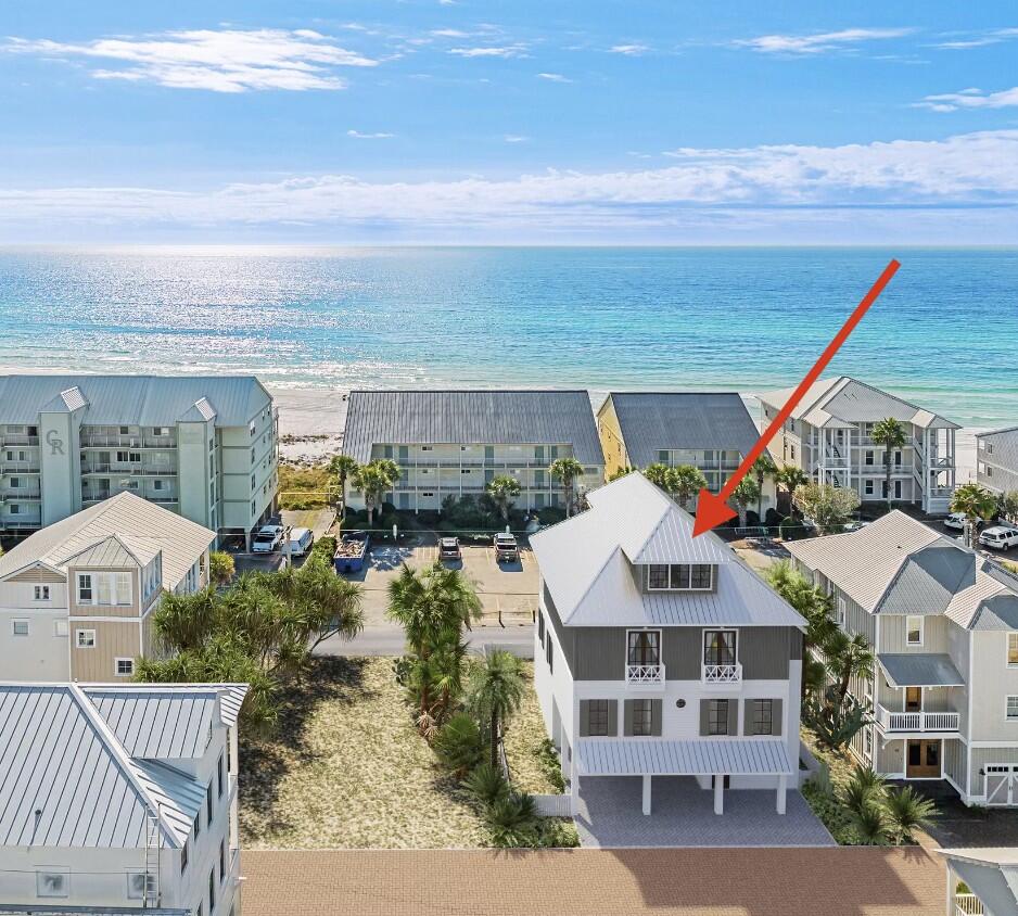 Location Location Location and being offered Fully Furnished for Indoor and Outdoor! Home has its own private back gate that gives quick access to 2 public beach accesses behind the house. May 2023 completion for this luxury beach house! Excellent investment opportunity with rental projections of $243k or a picturesque second home. Beautiful 4-story coastal contemporary home being built on one of the final remaining lots across the street from the Gulf in the private enclave of Dalton Place.This home features 5BR/4Full & 2 half baths, summer kitchen & outdoor shower, 2-car garage, elevator serving the first three floors along with a 4th floor media room and porch/ balcony for picturesque views. All finishes are premium grade as noted in the designer manifest. Enjoy all 30-A has to offer on one of the semi-private street just South of this famous beach highway. Dalton Place also includes a private neighborhood pool and clubhouse available for owner use. We have provided an additional turn key fully furnished option by Eiland & Rice Interiors the buyer can purchase. Details are found in the documents tab (approx. 1-4 weeks time from ordering) HOA dues of $1500/QTR. Buyer to verify all information. Renderings and drawings are subject to change due to availability. Property was listed for sale on MLS when Walton County lengthy permitting process began plus 12 months of construction time. Home will be finished May 2023.