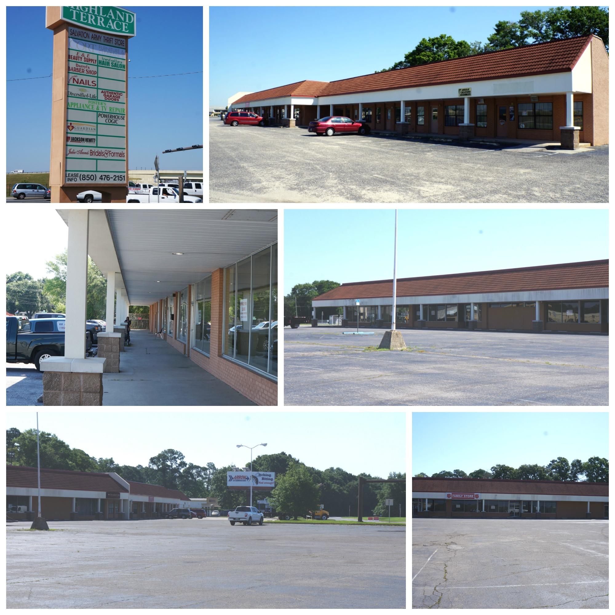 Current use is 50,180 SF Neighborhood Shopping Center. The facility was renovated in 2006 and features 4.71 AC+/- positioned on the Southeast quadrant of the I-110/Fairfield Drive Exit. The subject property is a hard corner land tract, favorably zoned C-1 with a signalized light at the Davis exit and again at the intersection of Fairfield Drive & Davis Hwy. Median Cut, Decel Lanes and 4 Driveways allow superior access. The asphalt parking lot is in good condition, the building is a block structure with a brick and glass storefront faade. The units have 10FT Ceilings height, front and rear entrances, some units have roll up doors with loading docks. * 2017 Total Income- $216,779.09 * Under performing center with a lot of upside potential and out parcel possibilities. * Incredible redevelopment potential for medical/office development. * Planning and Zoning Building Height Allowed on Site -150' * Out Parcel Potential * Hard Corner Postioned Property at Lighted intersction of Davis Hwy and Fairfield Drive. The subject property has four access driveways for easy access and there is truck access all the way around the center for transporation circulation. The building has been perfectly positioned to allow for maximum land use. The asphalt parking lot is in good condition with a 4.92/1000 ratio, lighted parking lot. Median Cut In Place Decel In Place 4.71 AC +/- On Bus Line Pylon signage Loading Ramps The Subject Property is Surrounded by High Volume Sales Medical, Business Trade and Office Professionals Planning and Zoning Building Height Allowance â€“ 150FT