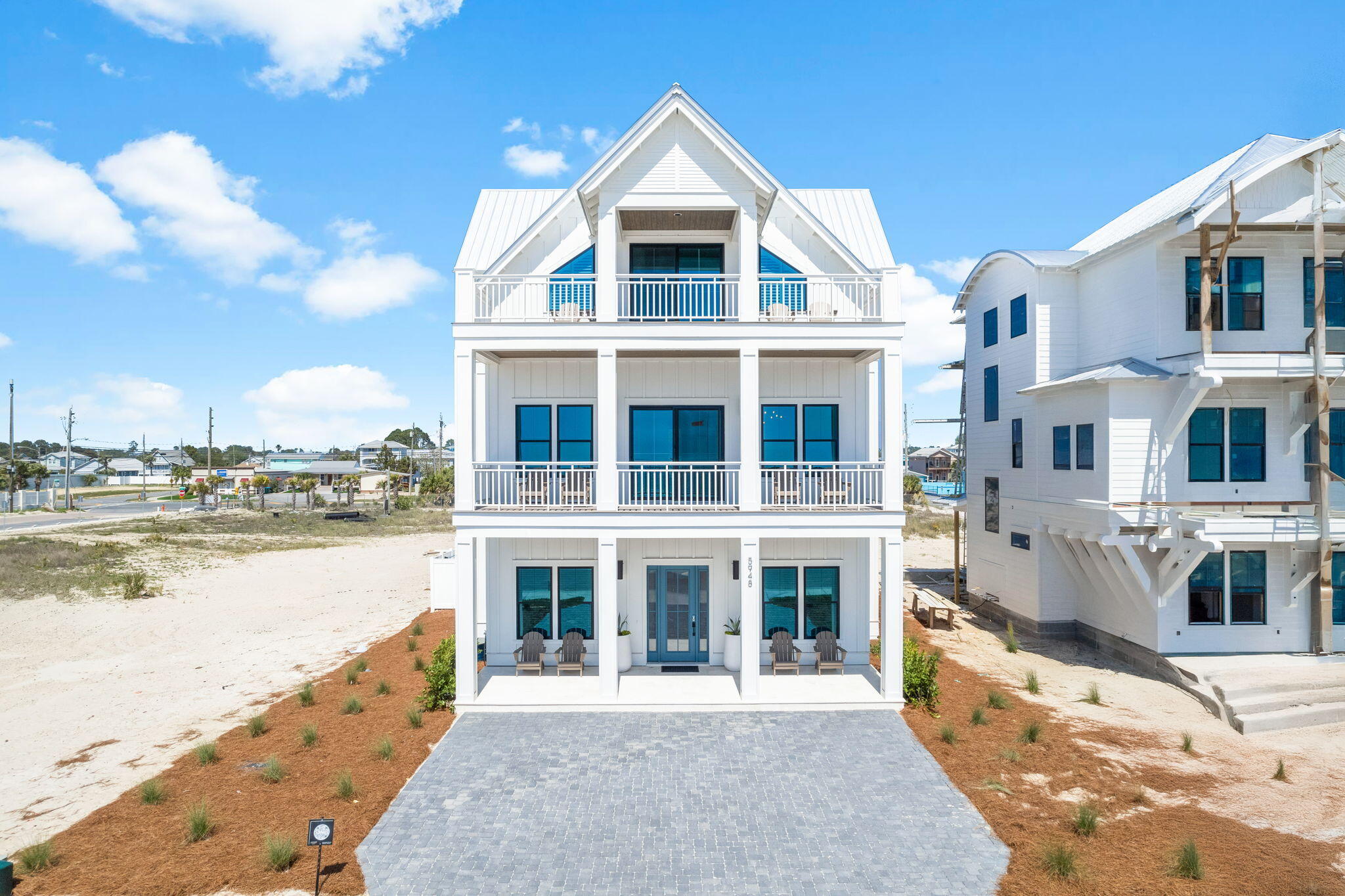 Under contract with 72 hour kick out clause in place. 

Positioned just steps from sugar-white sands and turquoise waters, 5948 Gulf Drive presents an elevated coastal residence within the refined setting of Hadley's Beach. With six bedrooms, six and a half bathrooms, and captivating Gulf views, this home offers a seamless blend of architectural detail, thoughtful design, and effortless seaside living. Interiors are curated with designer finishes and anchored by a chef's kitchen appointed with premium appliances, creating a sophisticated yet inviting environment for gathering and entertaining. Open living spaces are filled with natural light, framing coastal vistas and reinforcing the home's connection to its surroundings.

Private retreats are thoughtfully arranged, including a spacious bunk room that enhances flexibility and functionality. Each bedroom suite is designed for comfort and privacy, supporting both everyday living and extended stays.

Outdoors, a fenced backyard surrounds a private pool, offering a tranquil setting for relaxation after days spent at the beach just moments away. Whether enjoying sunrise walks along the shore or evenings under the stars, the lifestyle here is defined by proximity, beauty, and ease.

With short-term rentals permitted and a premier Gulf-side location, 5948 Gulf Drive pairs lifestyle appeal with long-term opportunity. Refined, composed, and richly connected to its setting, this residence embodies the enduring elegance of coastal living at its finest.