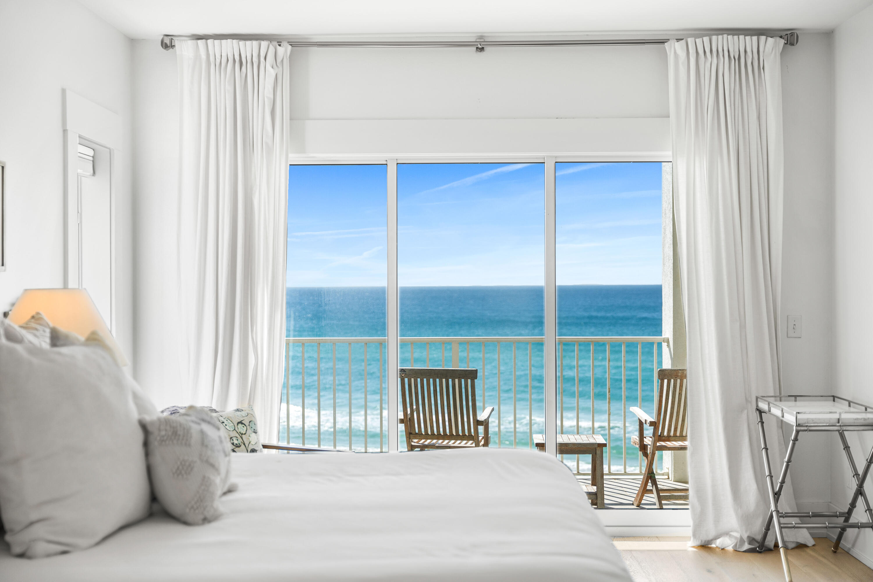 Experience unrivaled coastal luxury living in this   remodeled  and updated Gulf-front residence on Scenic Highway 30A in Seagrove Beach. This expansive 4BR/3BA unit occupies an entire floor in an intimate building and showcases breathtaking panoramic Gulf views from living areas, master suite, and generous covered balcony! Featuring an open floor plan, this residence blends casual elegance with beachside sophistication. Enjoy private deeded beach access, an exclusive pool shared with just a few residences and convenient storage for beach gear. Ideally located near upscale dining, boutique shopping, and world-class beaches.