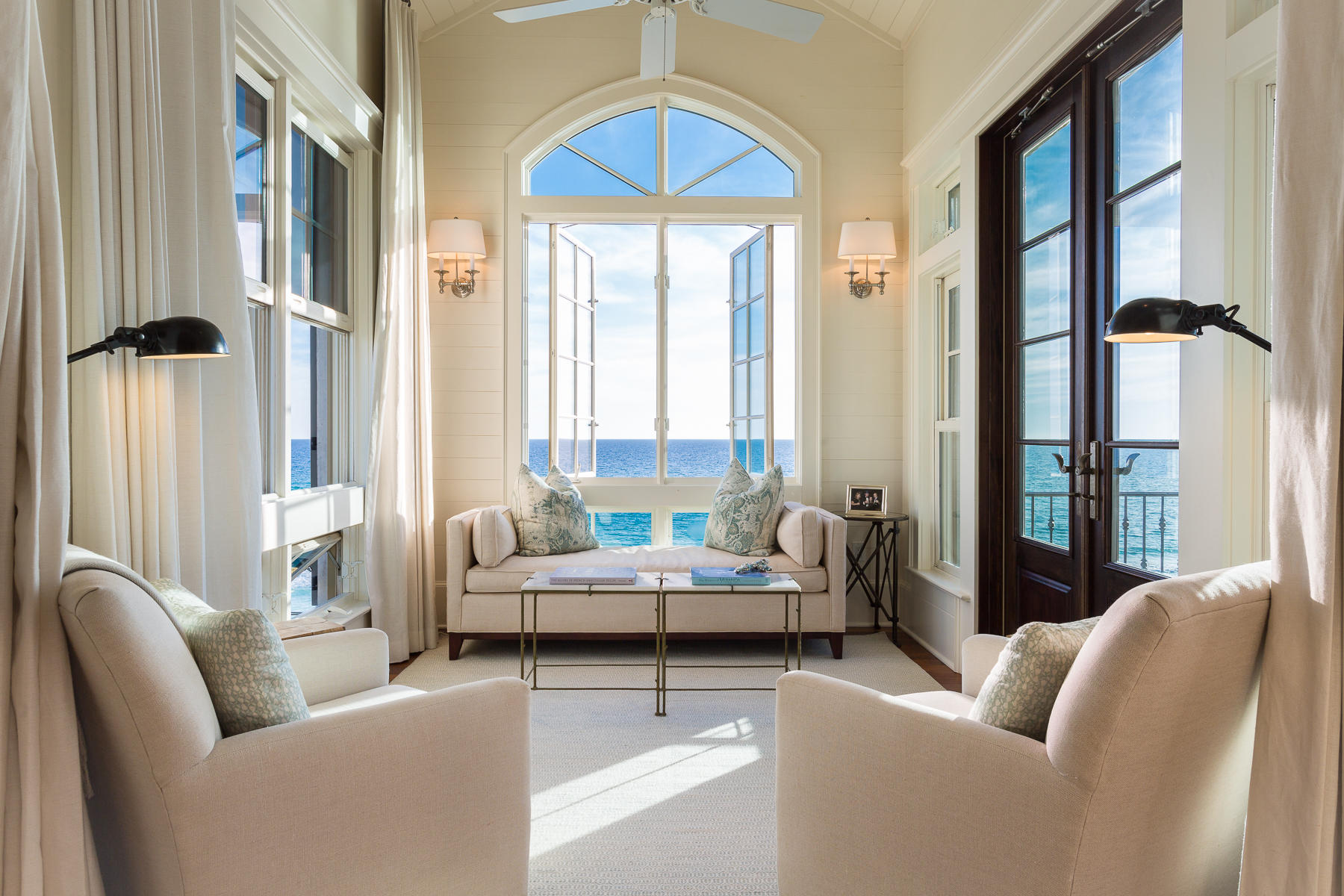 Timeless aesthetic, breathtaking views, brilliantly designed. Sip and savor your morning coffee from the private master balcony, entertain guests in the custom kitchen or serve up specialty drinks on the French antique bar overlooking the gulf coast waters. Three stories of exquisite design finishings, wide plank walnut flooring and quality construction were built to fortify this home for safer living. At 4,806 sq. ft. this gulf-front home has 4 bedrooms, 4 full and 2 half bathrooms for guests and residents. With a timeless design and special features like self-closing drawers, sensor lighting, fog-free mirrors, heated flooring and towel racks this home will fit to anyone's sense of style. A serene and secluded community, flawlessly crafted luxury residence, a rare coastal dune lake and gulf-front beach access. Nestled among the beach-front coastal dunes, you can find 76 St. Lucia Lane in the private community of The Retreat. With 3,000 feet of private beach on the Gulf of Mexico, a 25-acre conservation preserve, white sand and clear emerald water, you will not find a better sanctuary on the last perfect beach.