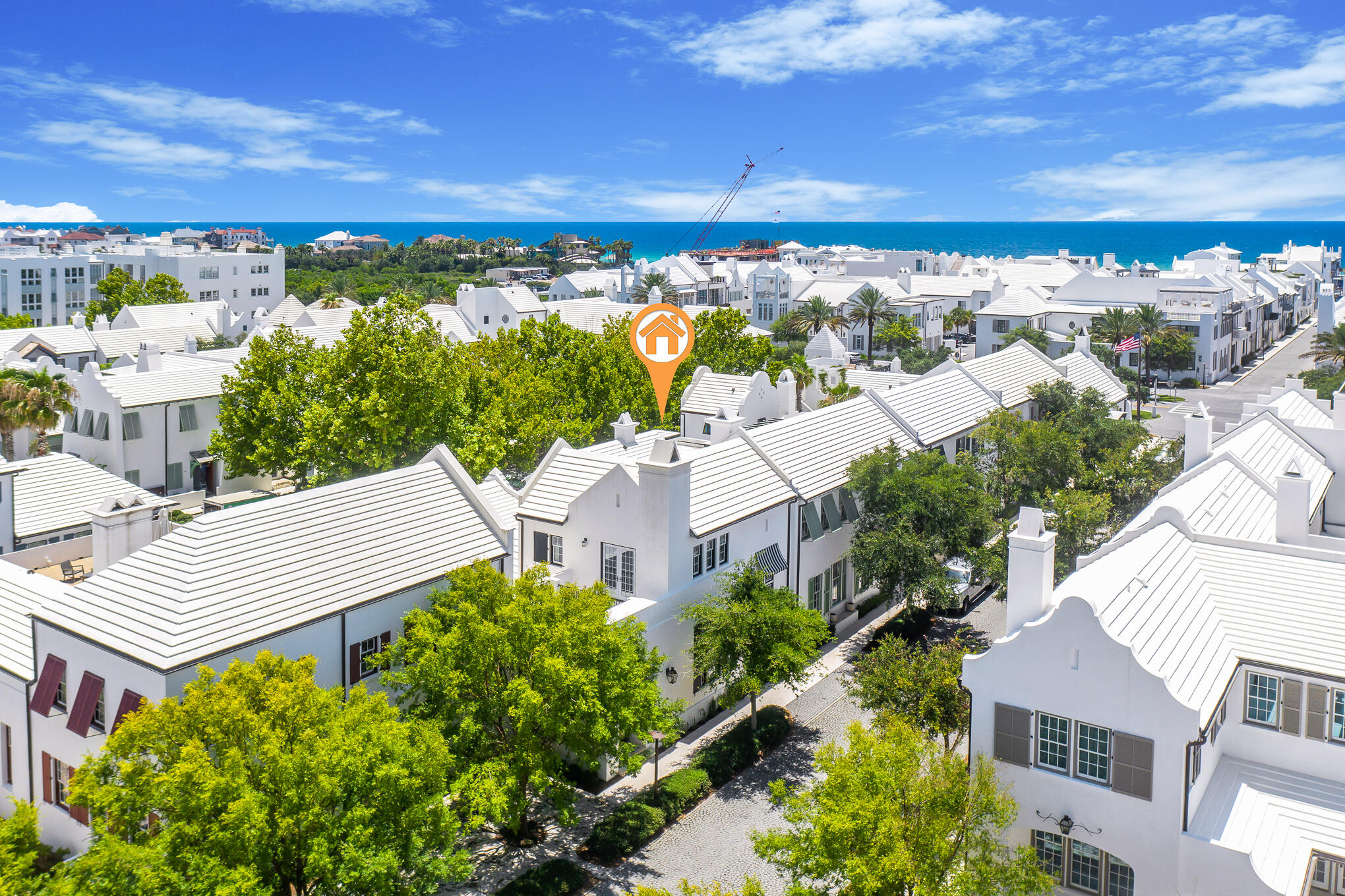 An ideal location in the highly coveted new urban coastal community of Alys Beach, Florida. This coastal residence was custom designed by renowned architect, Eric Watson, with interiors done by Paige Schnell of Tracery Interiors.  The 13 foot ceilings and open floor plan give way to an abundance of natural light flowing throughout the home.  Comfortably host family and friends at the dining table for 10 or dine and relax al fresco in one of your two courtyards, that charmingly flank the home. Embrace the simple luxury of a true coastal lifestyle, as you join together the indoors and the outdoors with opened doors, merging the living spaces with the courtyards. Two additional guest suites are also housed on the main level. Coral stone countertops, slate flooring, and venetian plaster lend t quintessential aesthetics that define Alys Beach.  A private primary suite encompasses the second level, well placed for privacy, with a dedicated sitting area and French doors opening to a quiet balcony overlooking the courtyard. Take a short walk to the Town Center or relax poolside at nearby Caliza Pool.  The brand new Beach Club, private to Alys Beach owners, provides an elevated and unmatched beach experience.  Located along the emerald waters and white sand beaches of Northwest Florida's Gulf Coast, Alys Beach is a new urban planned community combining the harmonious forms of Bermudan architecture with the gracious character of courtyard living. Nestled on 158 acres, Alys Beach is created with the highest standards for beauty, sustainability, and quality of life. White masonry homes are inspired by the architecture of Bermuda and Antigua, Guatemala. Courtyards meld indoors and outdoors. Parks and trails preserve the wonder of a unique coastal habitat.  Discover the idyllic coastal new urbanism of Alys Beach, Florida.