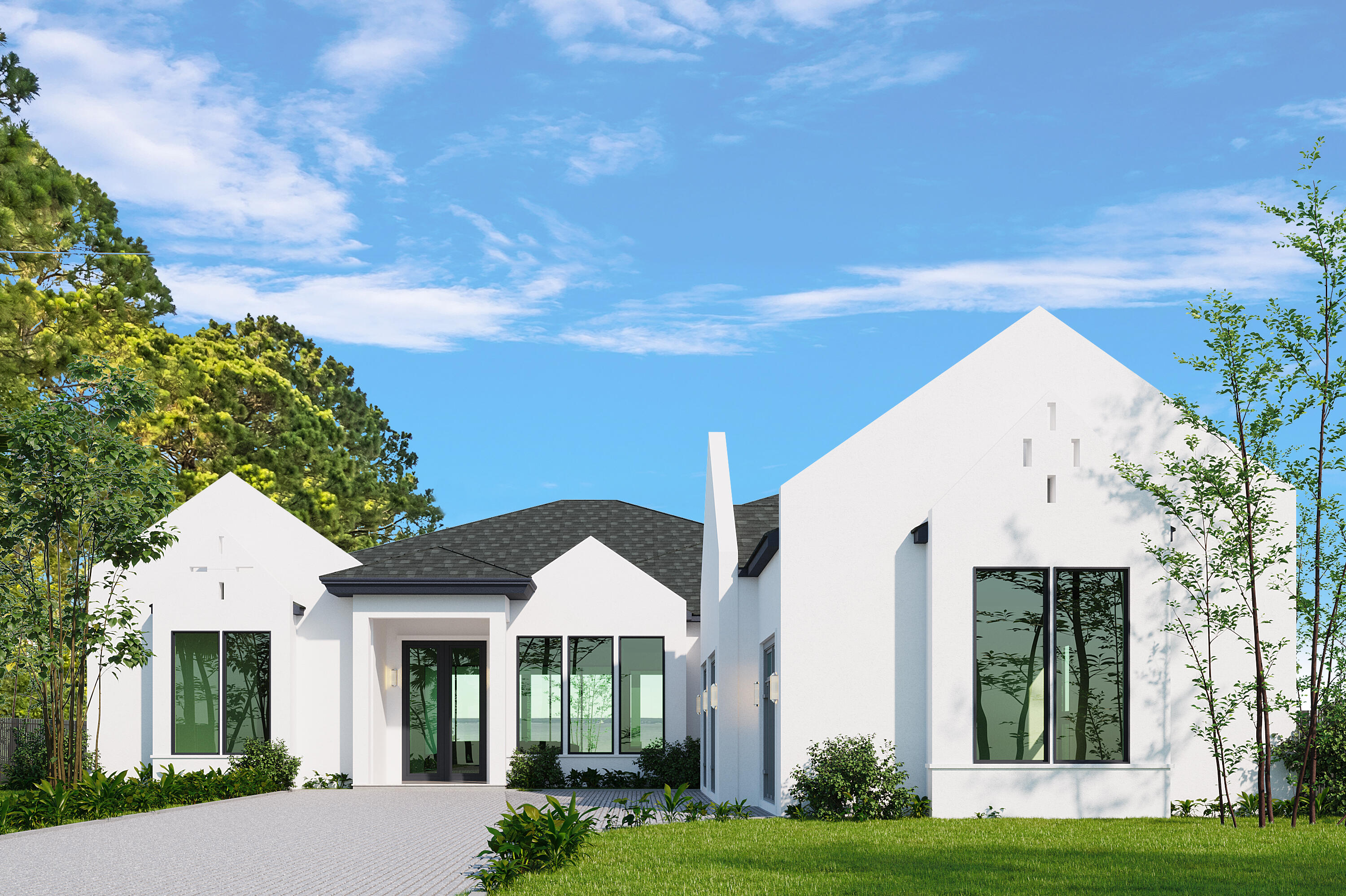 Prominently positioned at arguably the most convenient location from Destin to 30A, this stunning new construction residence will grace 100 feet of prime bay front shoreline, capturing unobstructed views from Sandestin to Mid-Bay Bridge, it is perfectly framed by unforgettable sunsets. Just a few minutes' drive but tucked away from beach crowds things are quieter along Bayshore Drive where people are friendlier, dogs seem happier, and there's no HOA. Ready for occupancy in late Summer 2023, this Highland Builders' softly modern and infinitely appealing sparkling white dwelling will be as memorable as their bay front projects along Driftwood Rd. but offered here at millions less. Over 4200 square feet of living space captures exquisite bay views from walls of windows at every vantage point. Mature landscaping and well-thought-out positioning will ensure perfect privacy. The signature style of this striking design's flat-paneled Marquis Cabinetry and  custom tile in today's most stylish earth-tones will highlight a timeless open floor plan. Hardwood flooring  and solid-wood beam work add a transitional element to the home's contemporary features. First floor living includes three spacious bedrooms and an office. The large  fourth bedroom is tucked away upstairs and can easily be used as a game or bonus room. A remarkable custom pool is included with limited time for a buyer to add desired features. This builder's homes typically sell early in pre-construction. Don't miss your opportunity to own the bay. Call today for a tour of similar designs and a lot tour with the builder.