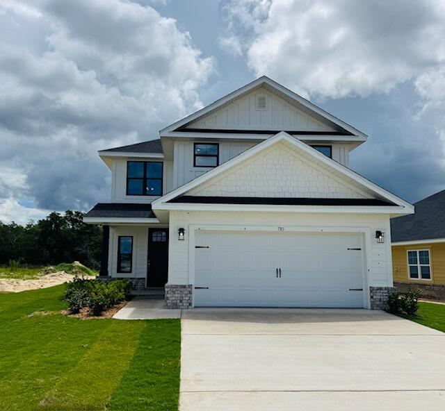 This executive-level 2-story home with 2 owner's suites, oversized bedrooms, and tons of closets/storage comes complete with 2-story foyer, LVP flooring throughout including stairs, 9' ceilings throughout, 8' entry doors, & Quartz countertops in kitchen and baths. Spacious owner's suite on 1st floor (13'x18.6'), 2nd owner's suite upstairs, 3 add'l. oversized bedrooms, Tray ceiling in first floor owner's suite with a large walk in closet, separate tub and shower.  Fully sodded yard, w/ complete sprinkler system, garage opener, soft-close cabinet doors+drawers. Community pool is under construction.  Home is in finishing stages of construction and is a must-see! *Some photos are of a similar home & some photos are virtually staged to illustrate the property's potential.*