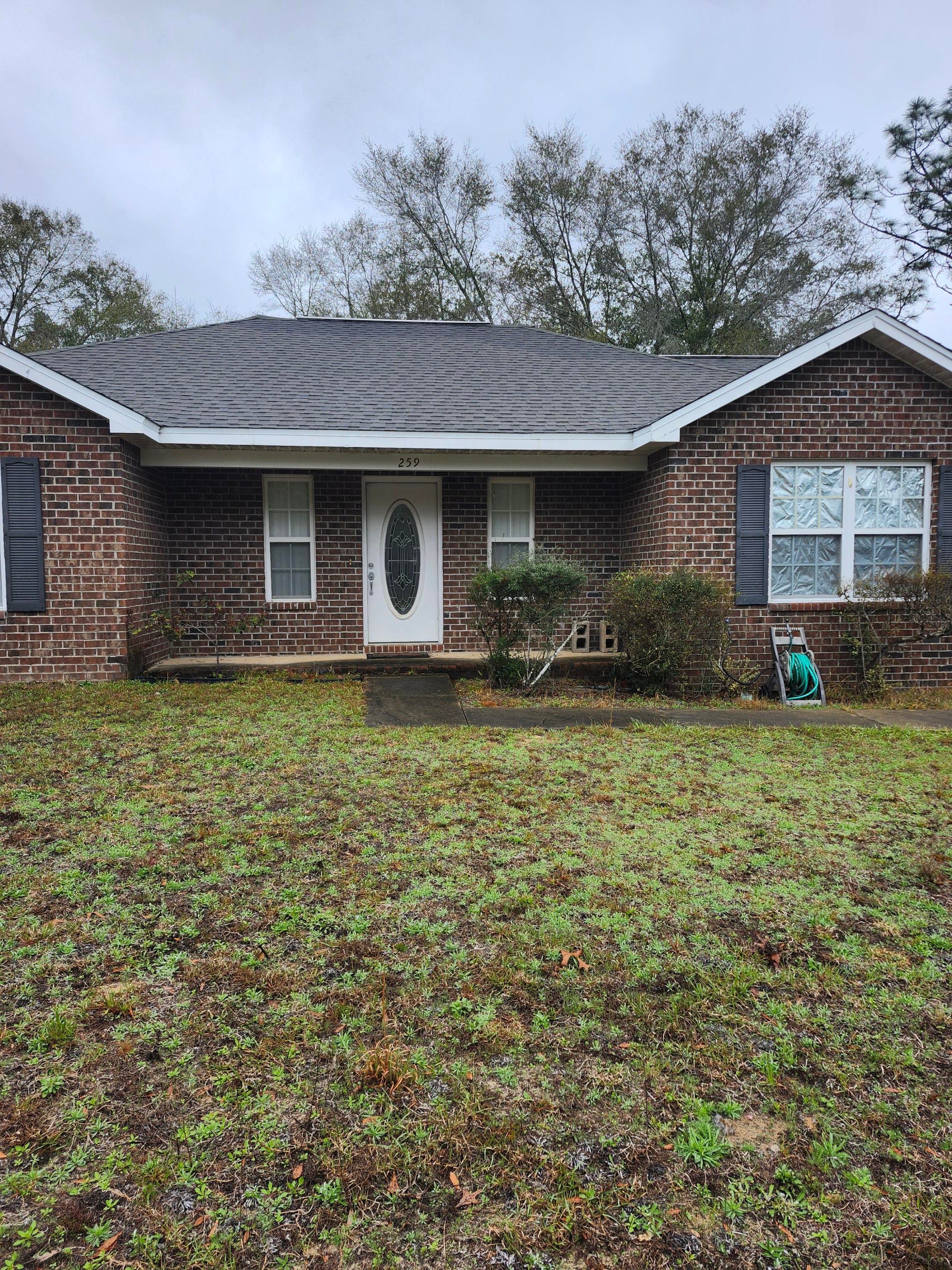 Priced for immediate sale! Seller is offering a generous $7,000 credit to buyers with accepted offer at closing. Don't miss this opportunity! Roof was inspected in 2022 by a licensed Roofing company and was in excellent condition with 10+ years of roof life at that time. Info to be verified by buyers due diligence.  Letter from contractor is in docs with current insurance info. This beautiful brick home features a split floor plan with many options.  Situated at the end of the road with a huge back yard you will enjoy privacy and very little traffic. Master bedroom features en suite and is on the opposite side of the house from the other 2 bedrooms. HVAC is 1 year old. Refrigerator does not convey with sale. Shed is of no value