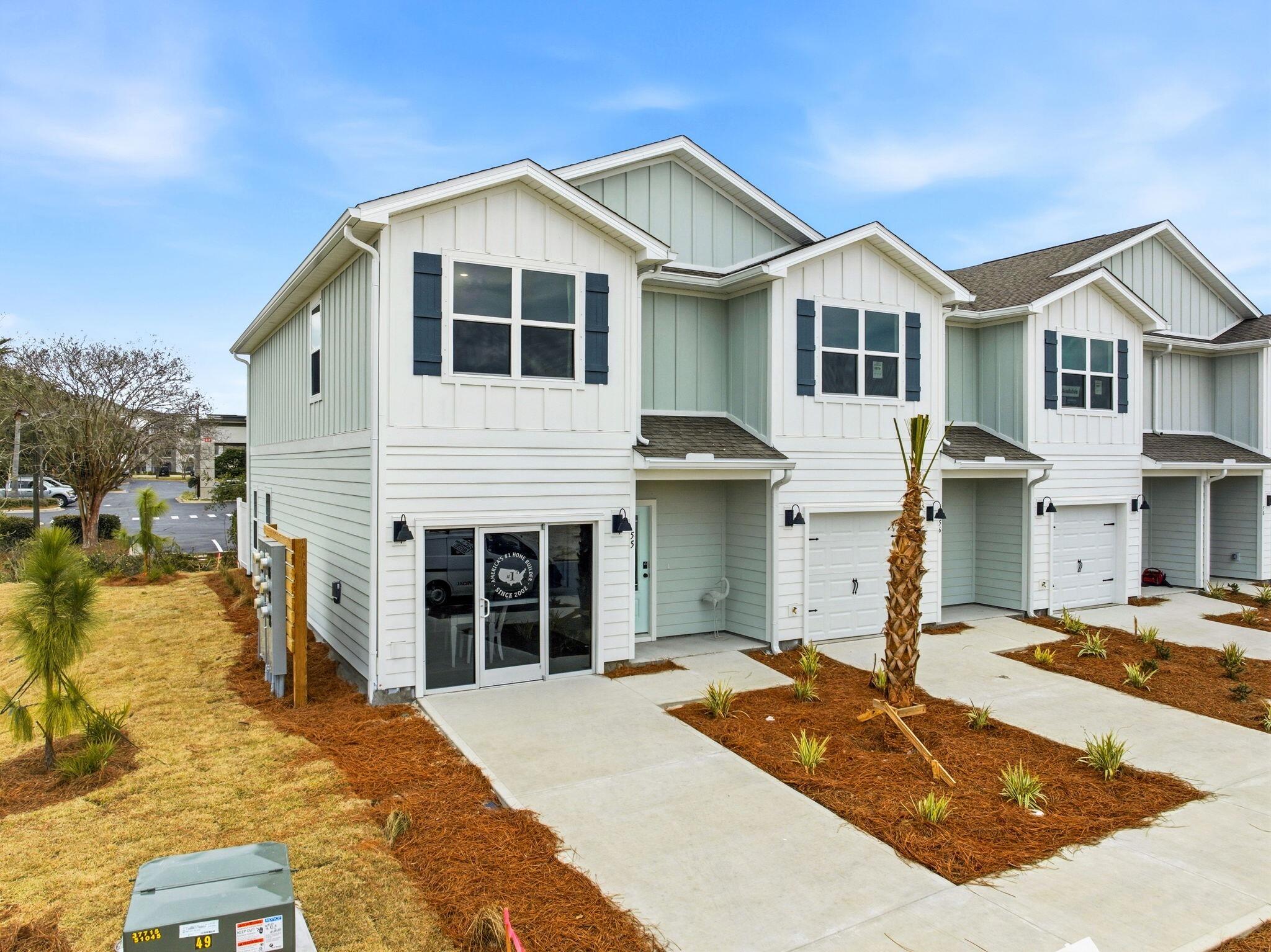 Welcome to 108 Bismark Blvd Unit 49, a new townhome at Palms Street Townhomes in Destin, Florida. This end unit townhome will be under construction soon. As you enter this townhome you will find a bright hallway leading to an open-concept kitchen, living, and dining area. The open and spacious main level is designed for entertaining and everyday living. Multiple windows illuminate the living area providing for plenty of natural light. The kitchen serves as the culinary center with its spacious center island allowing for easy meal prep and cleanup.  It has been designed with quartz countertops, a stainless appliance package including s stove, microwave and dishwasher.