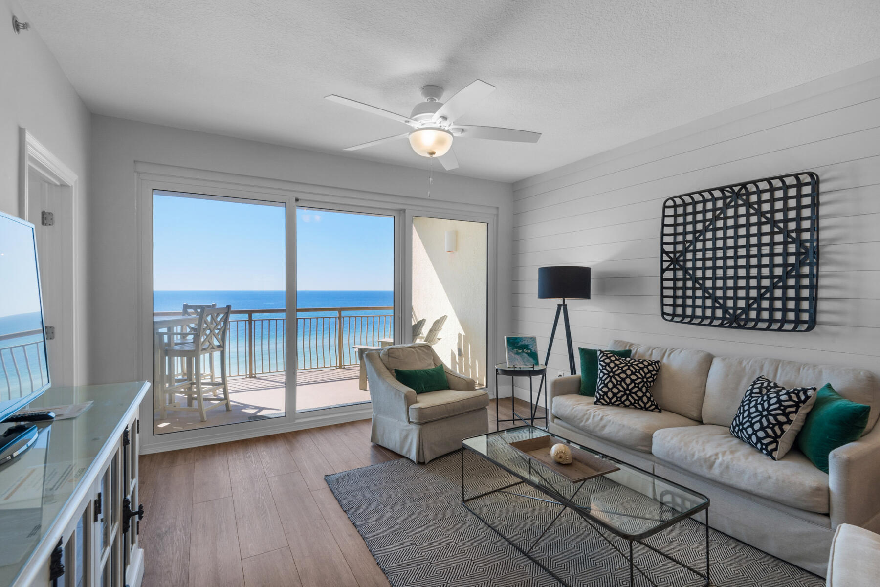 Designated Beach Frontage for High Pointe Owners and Guests.This beautifully appointed unit will not disappoint. Previously remodeled down to the studs.  You cannot help but appreciate the upgrades that start at the entry hall.rPresent owners upgraded the door & windows to hurricane code in living area. Not the usual layout for a unit in this complex.You feel the difference as you enter the unit. Shiplap hallway, living room, and under bar.Functional entry nook.Coretec XL floors are commercially rated and perfect for high traffic! Kitchen updates include a coffee station, extra storage, and Vicostone Quartz countertops there and  baths as well..  This has had extensive owner usage but rental  projections are attached.Complex has the look and feel of a small resort with beachside grill. This has had extensive owner usage but rental projections are attached. Exclusions include chair in master bedroom, all books, turtle picture at front entry and contents of all owner closet