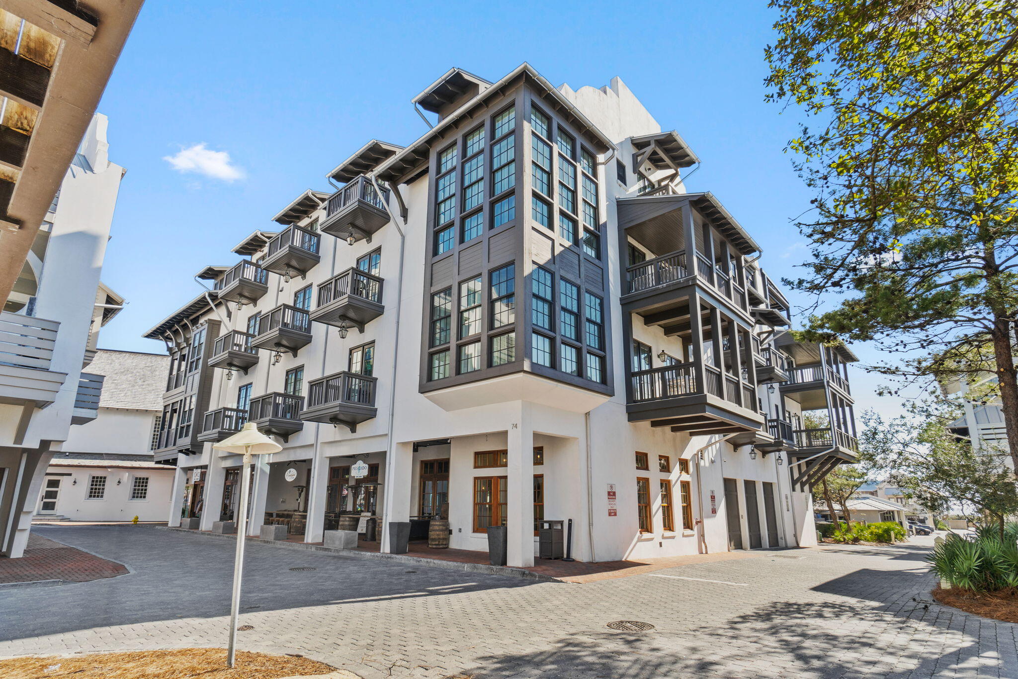 HUGE PRICE REDUCTION, JUST IN TIME FOR THE SEASON !  Modern beach escape in the heart of Rosemary Beach. This iconic location exudes a sophisticated coastal lifestyle while offering luxury amenities in one of the best locations along Scenic 30A. Orleans 2B is a stunning 2 bedroom + bunk room (lives more like a 3 BR), 3 full bath condominium residence just steps to the beach as well as some of the best shopping and dining in our area. This exquisitely designed residence features an all-white interior, custom cabinetry, waxed Calcutta Marble tile, Caesarstone Countertops, Wolf & Sub-Zero appliances, designer furnishings and more. Additionally, there are two balconies to enjoy the sunset and warm breezes from the beach or to catch the beauty of being in town center. The Orleans is an access-controlled building with a sophisticated entrance, setting the tone for the luxury this residence offers.