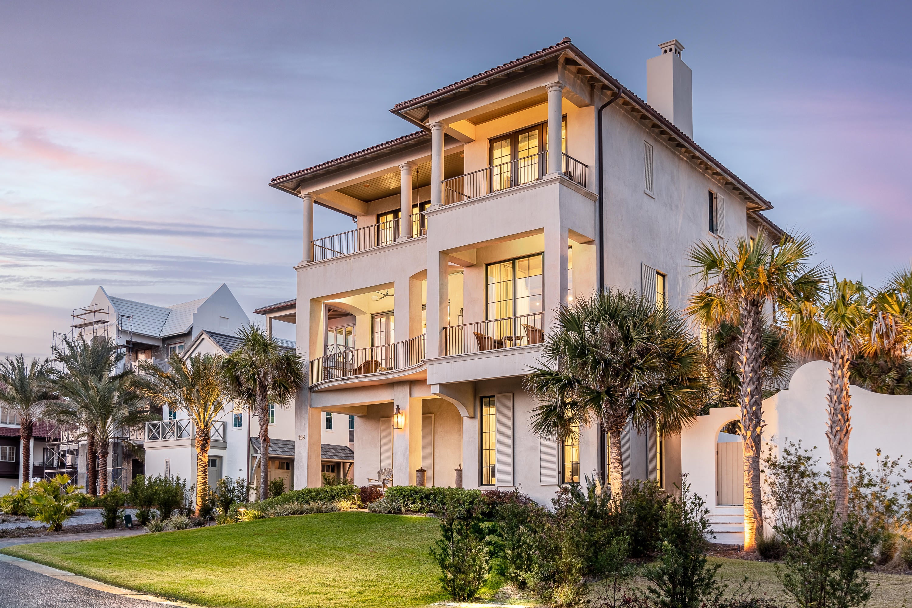 Welcome to Paradise by the Sea, the most prestigious neighborhood on 30A. 136 Paradise is ideally located in this stunning community. This inviting beach retreat features sweeping living-dining spaces, and gorgeous views of the Gulf of Mexico. Natural light flows in through the floor-to-ceiling windows and illuminates the open concept living areas and high ceilings. 136 Paradise features seven bedrooms, ten bathrooms, 6,863 sq.ft., and balconies on every floor. 

With lots of room to gather and relax, 136 Paradise is perfect for entertaining family and friends. The kitchen is perfect for preparing large meals, with ample storage space, high-end appliances, and a large island. Additional features include a wet bar, and a climate-controlled wine room. Gather with friends and family in the theatre room and media room, or head outside to the private pool and large porches- perfect place to watch the beautiful sunsets. The main residence features a private elevator- all three floors are easily accessible. The main residence also features four luxurious suites, while the carriage house contains three additional bedrooms. Don't hesitate to schedule your showing today!