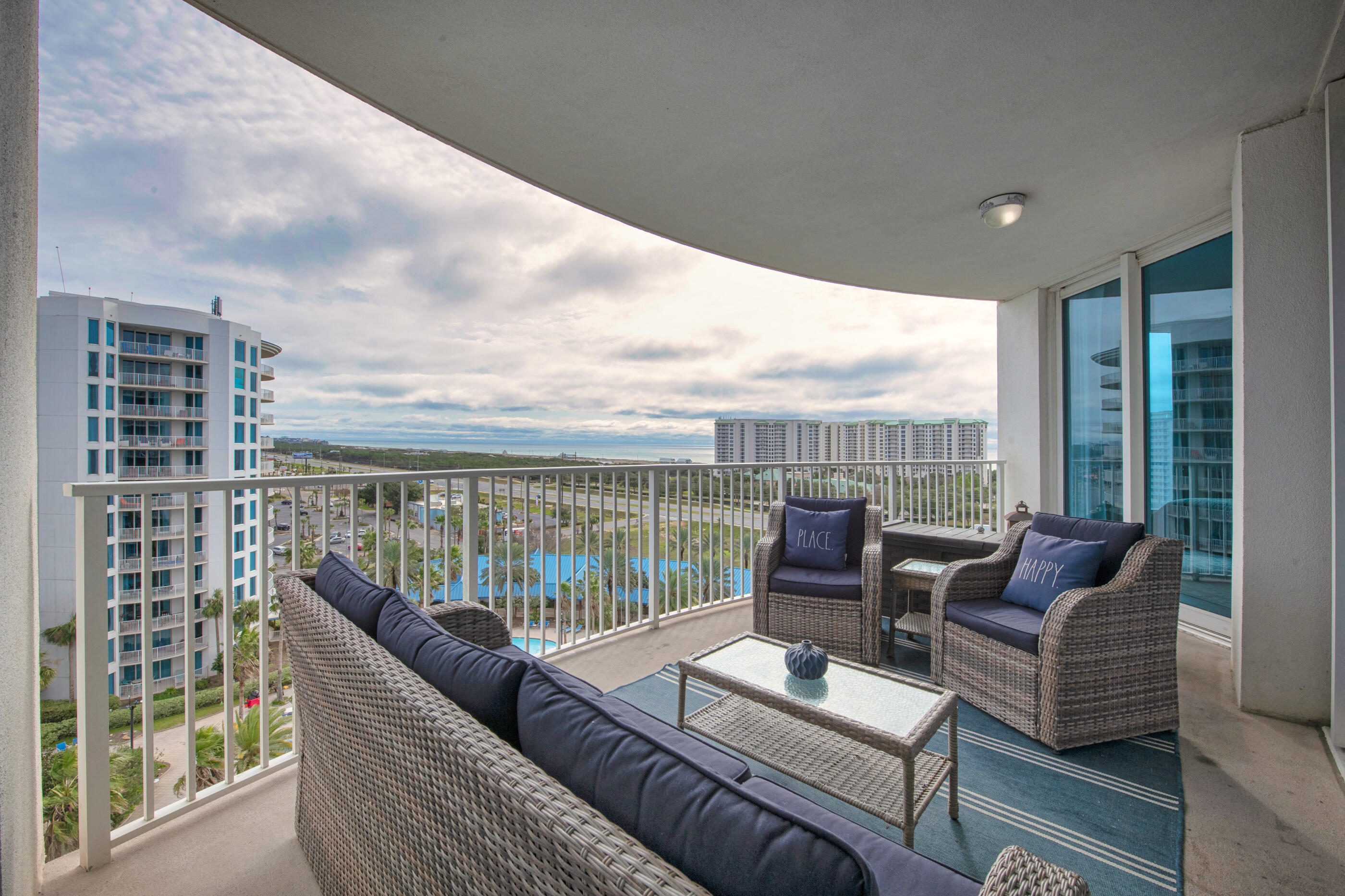 Under contract with 72 hour kick-out clause, contingent on Sale of Home. Accepting backup offers. 
Gross Sales - $34,600 / 113 Nights. CAO 11Jul

(Dates in summer have been blocked due to contract but are opening up). Beautiful 9th Floor unit with a great view of the pool and gulf. There is tile and LVP throughout the entire unit. The kitchen features all new appliances. painted cabinets, new countertops, custom backsplash lighting, and it comes fully stocked. The balcony is the best part of the unit due to its size and view of the gulf. The balcony was repainted this past winter and looks brand new. Both bedrooms are large and the master has an attached bathroom with walk in shower.