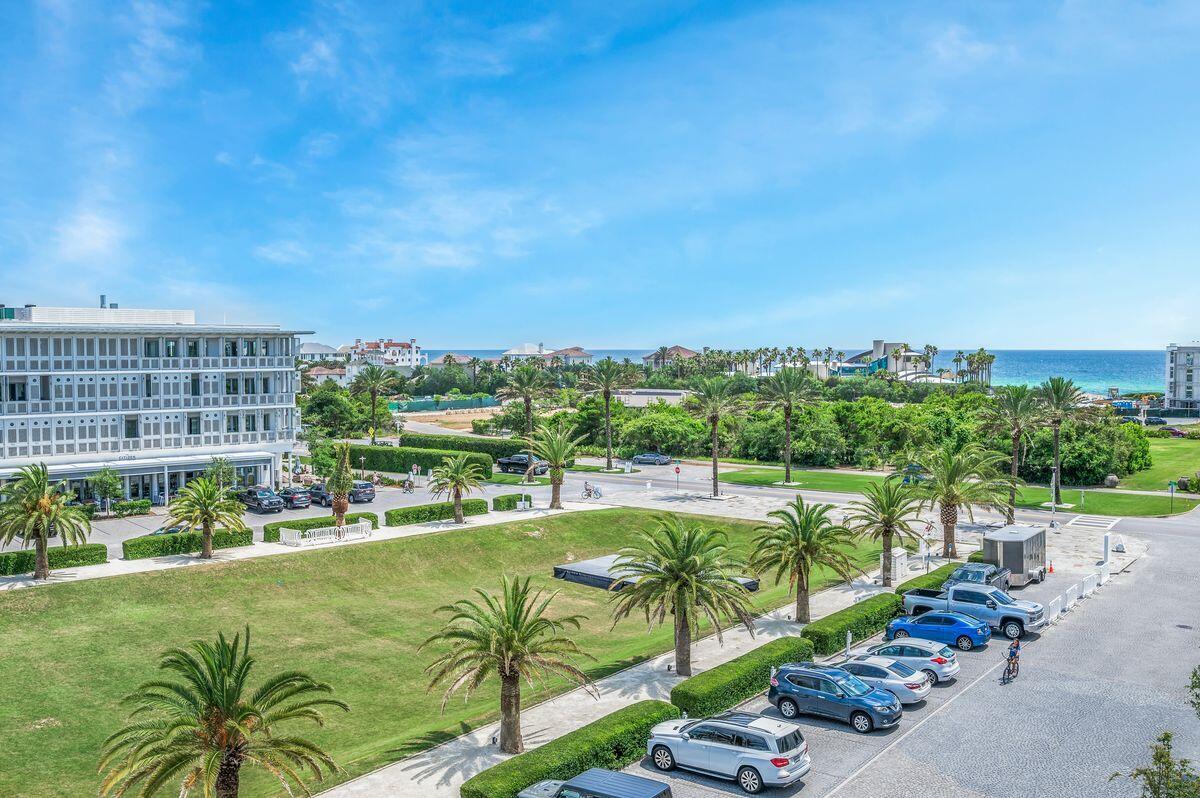 This top floor condo in the Whitby is perfectly located in Alys Beach with amazing Gulf views. This two-bedroom, two-bathroom condo has everything you will need for your beach retreat.  Subzero and Wolf appliances, fold away balcony doors and top-of-the-line finishes complete this property. The architectural details comprised of retail steel windows, iron balconies, crafted tile and large openings add a touch of modernity to the traditional and familiar forms of the massing. These residences were carefully crafted to take full advantage of their prominent location. Enjoy the oversized outdoor veranda to relax and soak in the views.  Built in 2021, this condo is in excellent condition with minimal owner use and is being sold furnished. Enjoy spectacular architecture and amenities in Alys. Enjoy the designated assigned parking space as well as additional storage locker located in the lobby. The new homeowner-exclusive Beach Club at Alys Beach opened March 2021. The Caliza pool and restaurant continue to be a staple that is well known and enjoyed. The new Zuma Wellness Center is a must see. ZUMA provides cutting-edge fitness classes, including yoga, spin, and suspension training; as well as a quiet outdoor space, steam rooms, massage therapy, strength training, and an indoor swimming pool designed for swimming laps, aquatic programming and instruction. Many amazing restaurants and shops complete the experience with lots of places for the entire family to enjoy!