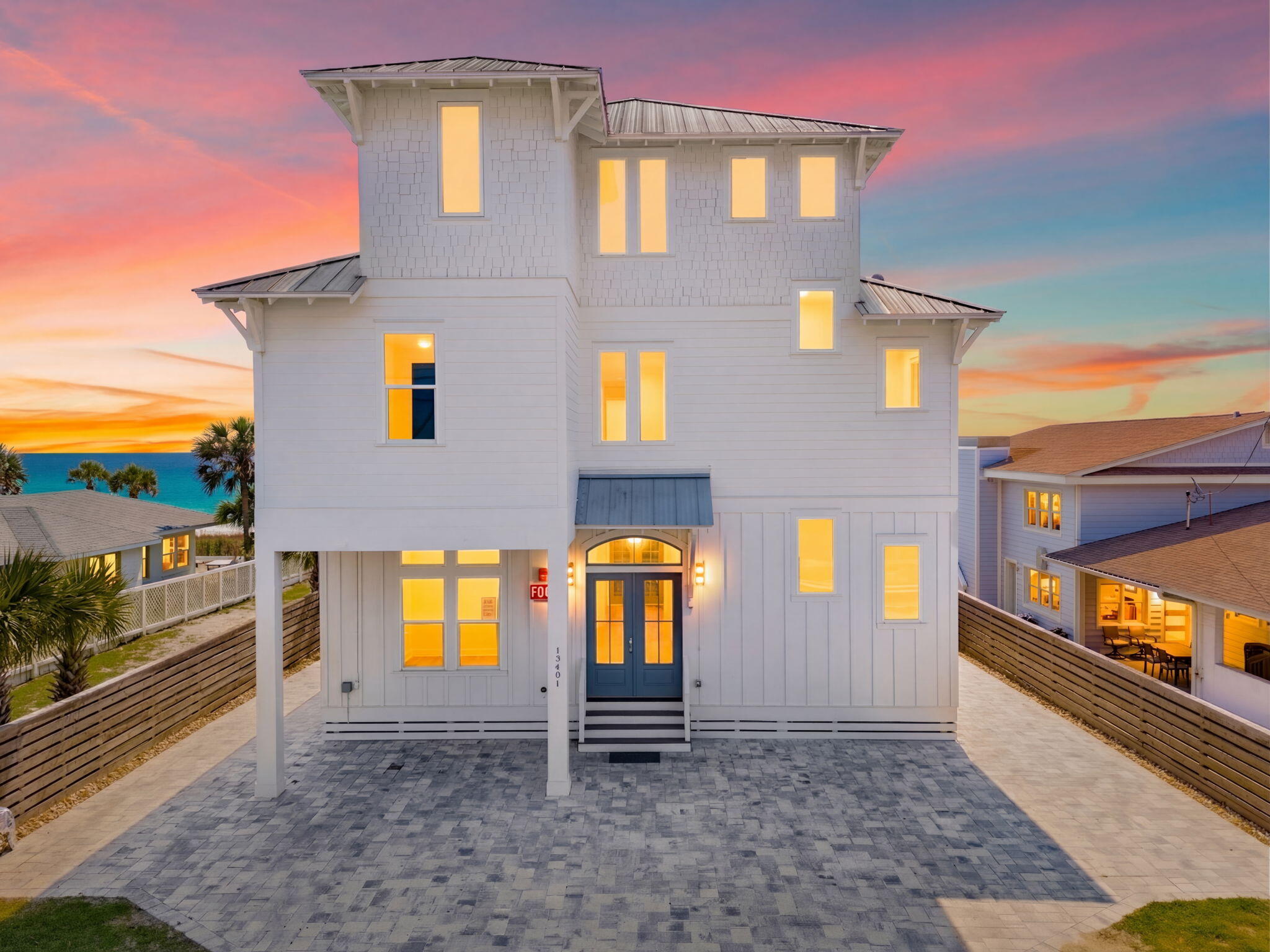 Looking for the right Gulf Front Beach House, you just found it in this Majestic New Beach House. Already on rental with 30aescapes and its name says it all, the ''Jewel of Oleander'' booked over 540,000.00 in its very first full year in 2025.  The first-floor features, 12' ceilings with a first-floor bedroom with Ensuite bath, large Kitchen and Dining Rooms, Game Room,  a Great Room that opens up with a 18' folding/sliding glass door to a Covered Lanari with cooking station, an oversize pool and deck along with another large deck for large functions and as well a beach walkway. The second-floor features 4 bedrooms of which 2 are gulf front and a large bunk room, all with ensuite baths along with a Gulf Front viewing room and a laundry.  The Third-Floor features 2 gulf front Master Bedroom with oversize Master Baths, a Living Room and a Bunk Room along with a large Owners Closet.  This beautiful home designed to sleep 36, has plenty of break out space inside as well as outside with three large decks, oversized pool, outdoor kitchen with audio on every deck with plenty of parking for up to 9 cars.