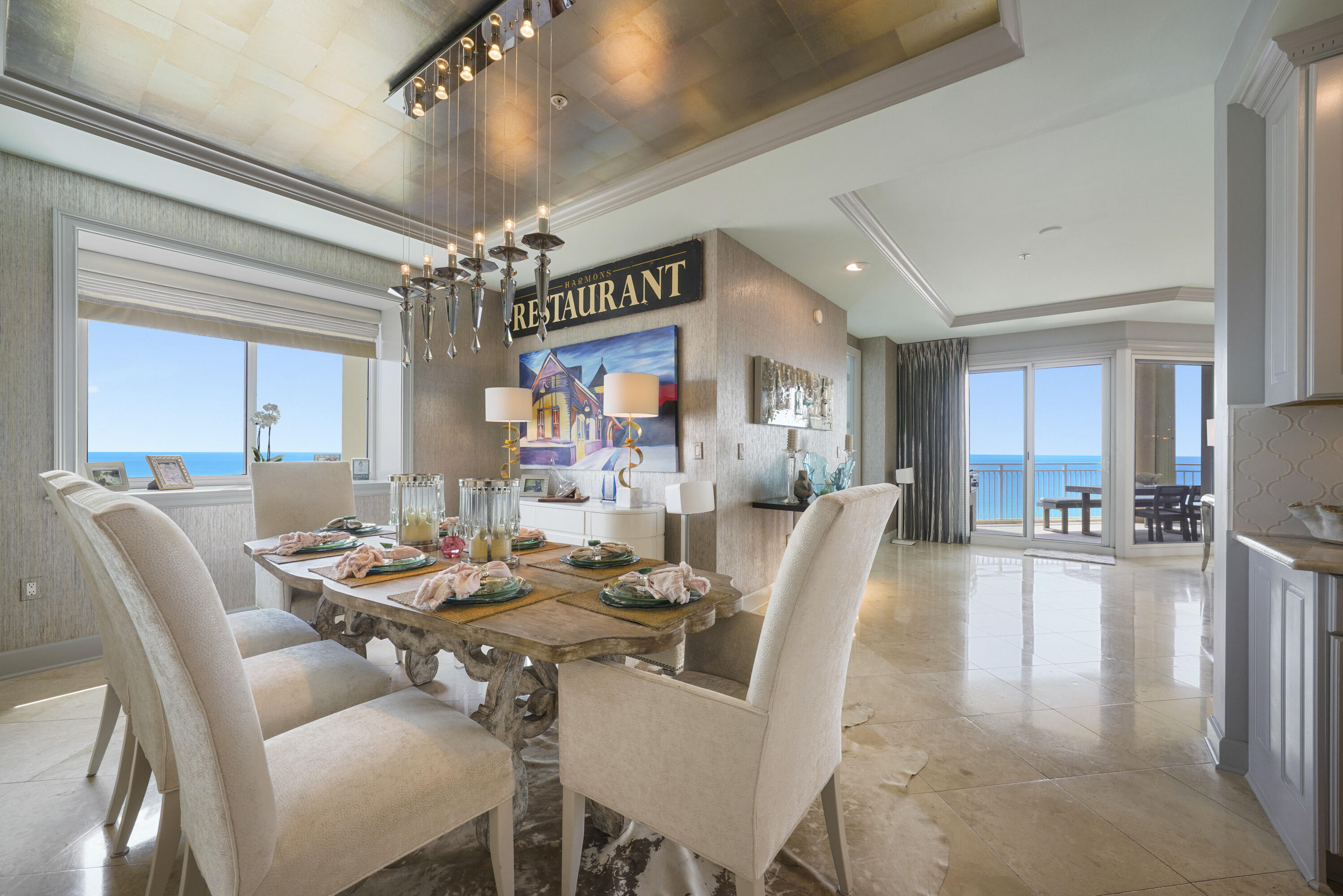 This exquisite 4br / 4ba East end Villa in Grand Dunes II boast 3,030 sq.ft  of living space and is turn key! It's being offered fully furnished with the exception of a few personal items. This Modern/Contemporary is absolutely stunning! It was designed with the help of one of the top design firms in the area and it shows! From the moment you step off of the semi-private elevator into your private foyer, you will immediately notice the beauty, care and diligence that went into the design of this incredible Villa.
Everything in this unit is top of the line, with no expense spared. All of the furnishings, accessories, window treatments, bedding and artwork are all coordinated for each individual room. Features of this beautiful Villa include: 8' interior doors leading to the Master and Gulf front guest bedroom, 9.5' ceilings throughout, 85" HD TV in the living area with "Sonos" surround sound, Gorgeous artwork, custom light fixtures and chandeliers, custom one of a kind draperies coordinated for each individual room, 150 bottle "Euro Cave" wine cooler in laundry area, wallpaper accents, custom bedding, draperies and flooring in all bedrooms, travertine floors in foyer, living area, dining room, kitchens & baths and custom area rugs. 

This Villa also features: a large, open kitchen with gorgeous direct gulf front views. Features of the kitchen include a "Premium" stainless steel appliance package with 5 burner natural gas cooktop, custom granite countertops and bar, icemaker and double ovens, along with custom painted cabinetry & hardware. The Master bedroom offers "His & Hers" Walk in closets, a seating area, custom flooring, gorgeous furnishings & accessories, and direct gulf front views. The Master Bath has been totally renovated and includes a soaking tub with chandelier & artic ledge tile surround, separate dual head shower, custom flooring, custom vanities with soft close drawers, custom "Vitra" porcelain sinks and a separate water closet. 

The large Gulf front balcony of this Villa has over 350 sq.ft of space, along with beautiful outdoor furnishings, a built-in natural gas grill and all protected by "Hurricane Shutters."

Grand Dunes offers: "Super Quiet Interiors", 24 hour security, gated entry, lush landscaping, 3 levels of gated underground parking for owners, grand lobby, semi-private elevators leading into your private foyer, private heated pool & hot tub, Owner's Lounge with Gulf front Fitness Room, Over-flow suites for guests, 200' of deeded beach, serene streams, majestic waterfall and a Lagoon Style Gulf front pool area with Hot Tub shared by both buildings and Beach Service.

Grand Dunes is the Emerald Coast's Most Desired Rental Restricted Beachfront Development!

Call us today to schedule your private viewing of this gorgeous Villa!