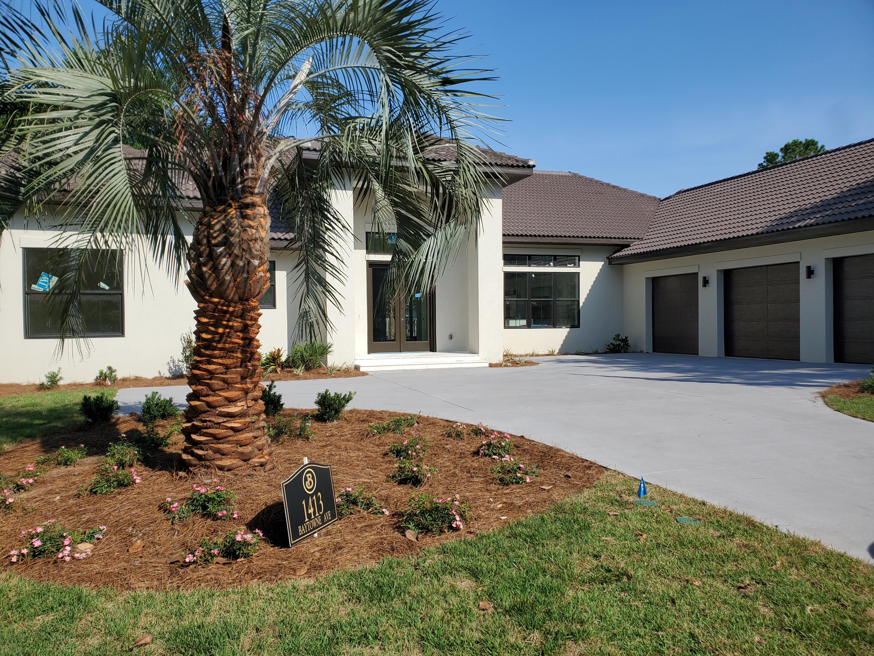 New construction with an estimated completion of May 2022. Single story residence with an inground pool located on a large corner lot along Baytowne Ave E and Crystal Lake. Featuring 4 bedrooms with a Study, 4 full/ 2 half bathrooms, and a 3 car garage. The covered lanai expands over 51 feet and will include a fireplace and an outdoor kitchen with gas grill, griddle, refrigerator and a single burner. Hardwood and tile will flow throughout the entire home. Each bedroom has a private ensuite with spa-like finishes. Kitchen appliances will be 48' Sub zero fridge, 36' Wolf gas stove, and 24' Bosch dishwasher. Pool will be started soon. Baytowne Ave owners are allowed to rent/lease their property as long as the terms are longer than 60 days. As an introduction to the Sandestin lifestyle, we invite our new owners to explore amenities that make Sandestin special. The listing brokerage and seller(s) are presenting the buyer(s) of this property with (2) 90-minute rounds of Tennis court time, a golf foursome at one of our three championship courses, and a round of golf for up to four (4) players at the unrivaled Burnt Pine Golf Club.
Sandestin Golf and Beach Resort features more than seven miles of beaches and pristine bay front, four championship golf courses, 15 world-class tennis courts, a 226-slip marina, a fitness center, spa and celebrity chef dining. Shop, dine and play at the charming pedestrian village, The Village of Baytowne Wharf and more. Inside the gates of the resort, residents enjoy a balanced lifestyle of high-class living, spanning the 2,400 acres from the beach to the bay. Everything within the gates of the resort is accessible by golf cart or bicycle. The entire resort is interconnected by miles of pedestrian, bike and golf cart paths that weave through groves of live oaks, meandering past natural lagoons, fountains, man-made lakes, and meticulously landscaped fairways.