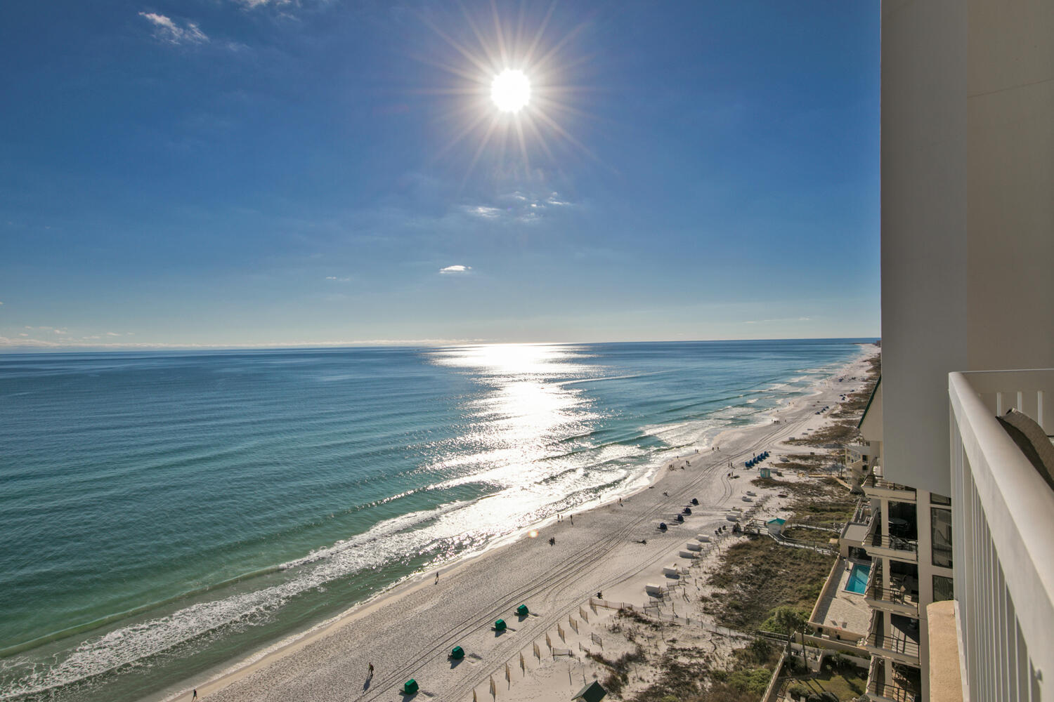 This 17th-floor, luxury penthouse offers spacious living spaces, world-class amenities, and gorgeous unobstructed views of the Gulf of Mexico. The penthouse is located in the desirable Silver Beach Towers in Destin, FL. with 2941 sq feet 3 Gulf front primary bedrooms, 3.5 baths and a 2 car, private parking garage with a beach storage closet! Enjoy panoramic views of the Gulf of Mexico from the floor to ceiling windows in the living room, kitchen, dining room, and all three primary bedrooms! Purchase this condo as a primary residence, second home, or investment property. The projected income for this condo is $184,800/year making this a very desirable short term rental investment. This condo has an open floor plan on the first floor and was professional painted and decorated with a contemporary coastal design featuring soft hues of gray, neutral textures, and wood tones. Enter the foyer and get blown away with double high ceilings (20 ft) in the living room and floor to ceiling glass windows and doors! The living room was decorated with a handcrafted upholstery couch, designer chairs, coffee table, rug, side tables, wrought iron side tables, a contemporary storage hutch, and a wall mounted flat screen TV. Sliding glass doors lead to the large, open patio overlooking the white sandy beaches. Relax in the newly furnished patio décor, including a couch, stationary chair, two pivoting chairs, end tables, and a coffee table. The fully stocked, gourmet kitchen features a side by side stainless steel GE Monogram refrigerator with ice maker, a Frigidaire Gallery double wall oven, built in microwave, Kitchen Aide dishwasher and 5 burner GE Monogram smooth stove top. There are granite countertops with a natural stone travertine backsplash and mosaic. The peninsula is a raised bar covered in travertine and seats 6 guests. The kitchen also features trayed ceilings, a pantry, and custom cabinetry. Adjoining the kitchen is a large owner's closet and a nearby half bath. The dining room features floor to ceiling windows with unobstructed gulf views and a sliding glass door to the open patio overlooking the Gulf and has recently been remodeled to include a designer chandelier, art work, a new dining room table that seats six with grey designer upholstery chairs. All three primary bedrooms are large and feature unobstructed Gulf views, floor to ceiling windows, custom drapery and/or blinds. Wall art, bedding, lamp shades, ceiling fans, many furnishings and flooring has been updated to modern gray, white, and natural wood tones. New flooring has been added to the primary bedrooms, stairs, and landing. Two of the primary bedrooms and bathrooms are located on the 2nd floor. Two of the primary bathrooms have trayed ceilings, double vanities, large, walk in travertine showers with a bench, large Jacuzzi tubs, separate water closets, and linen closets. The third primary bathroom features a walk in, tiled shower with a bench and a large single vanity with plenty of storage. All three of the gulf front primary bedrooms feature walk in closets. There are custom closet systems in two of the primary bedroom closets. The separate laundry room features custom cabinetry, a wash basin, and whirlpool washer and dryer. The condo has an open patio overlooking one of most gorgeous beaches in the world and the patio has been outfitted with new outdoor furnishings to include a couch, stationary chair, two pivoting chairs, end tables, and a coffee table. This condo features walls of windows which bring in natural light throughout. Silver Beach Towers offers 600 ft of deeded beach access with beach chair service, tennis, basketball courts, outdoor grilling, two resort style Gulf front pools featuring waterfalls, hot tubs, and a luxury welcome lobby for guests! Silver Beach Towers Homeowners Association also derives income from ancillary business services offsetting HOA fees helping keep HOA fees lower while providing top notch beach service, amenities and maintenance of the condominium In addition, this condo is located near world class golf courses, Henderson Beach State Park, Destin Harbor walk, and some of the finest shopping and dining on the Emerald Coast. This is a rare opportunity to own in one of the most coveted condominiums in our paradise, Destin, FL. Let the endless views of the coastline and sky melt your stress away and leave you breathless! The buyer to verify all dimensions and information.