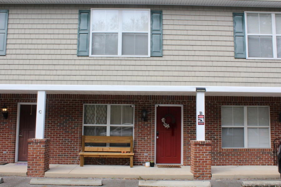 AVAIL: 10/21. SECURITY DEPOSIT = $1,700. Nice 2 bedroom/2.5 bath centrally located & convenient to both bases, shopping, restaurants & hospitals. This unit has a gorgeous kitchen w/ custom cabinets, granite counter tops, breakfast bar & stainless/black appliances! The 1st floor has tile flooring throughout, upgraded lighting & a 1/2 bathroom for guests! Interior doors are raised panel w/ oil rubbed bronze hardware. The upstairs has 2 large bedrooms w/ bathrooms! The bathrooms feature cultured marble counter tops & oil rubbed bronze finishes! Backyard is fenced & there is a wooden deck for your enjoyment. Garbage & grounds keeping included w/ the HOA. Sorry, no pets/smoking. Cute unit - this one wont last long!