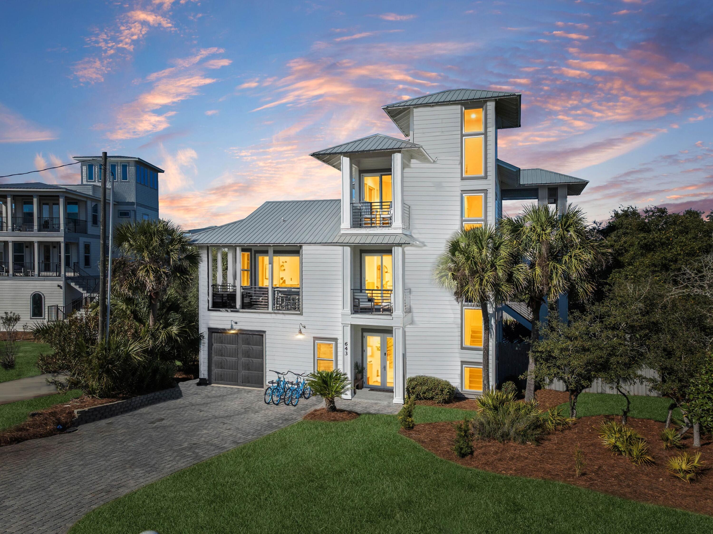Important.....Adding to its investment appeal, the property already has more than $138,000 in rental income secured for the 2026 season..
 
A stunning three-story luxury vacation home located in Old Blue Mountain Beach, this exceptional property offers 4 bedrooms, 3.5 baths, and comfortably accommodates up to 14 guests. 

The home features private, deeded Gulf of Mexico beach access, ensuring it is not impacted by Florida's Customary Beach Law. Guests receive lanyards providing full access to all neighborhood beach entry points, located just a two-minute walk away. Designed for both relaxation and entertaining, the outdoor oasis is one of the largest along Scenic Highway 30A, featuring a heated pool, hot tub, and gas fire pit, along with more than 800 square feet of covered porches ideal for year-round coastal living.

 Ideally situated in a charming, laid-back neighborhood, the home is just an eight-minute drive to Seaside conveniently close to Gulf Place and Grayton Beach. 

Within a mile, owners and guests enjoy access to top-rated restaurants, bakeries, live music venues, and local shopping.

 The home is also located across the street from the Gulf, on a highly desirable street where Gulf-front properties have recently sold in the $6-$13 million range, further underscoring the strength and prestige of the location