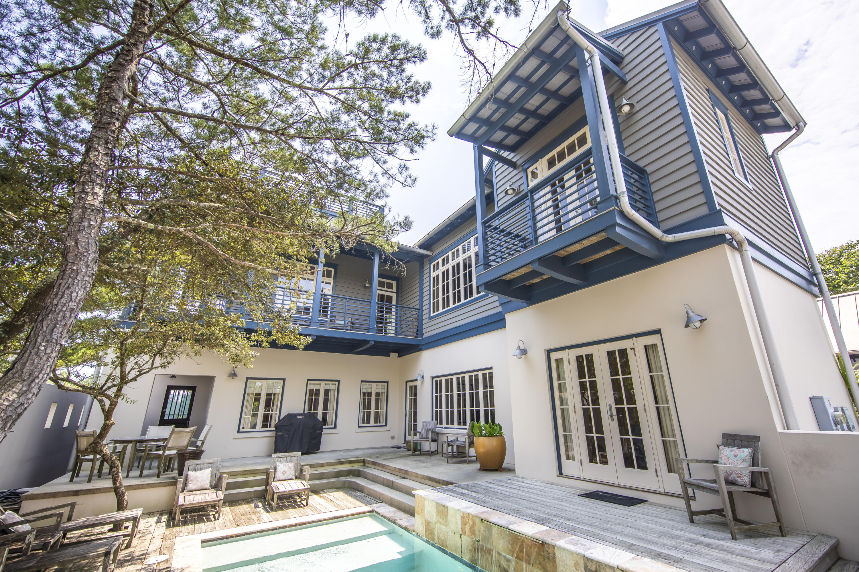 Welcome to 59 Town Road, Rosemary Beach—a true coastal retreat! This stunning property features three bedrooms and three bathrooms, providing ample space for you and your loved ones to relax and unwind.

Step outside to your own private pool, where you can soak up the sun and create lasting memories with family and friends. As you bask in the tranquility, you'll also appreciate the nearby tennis courts, adding to the sense of community and leisure.

This home boasts a unique tower that offers unparalleled sunset views. Step up to the tower, and let yourself be mesmerized by the breathtaking beauty of the twilight sky as the sun gracefully dips below the horizon. It's the perfect spot to unwind and enjoy the picturesque evenings.