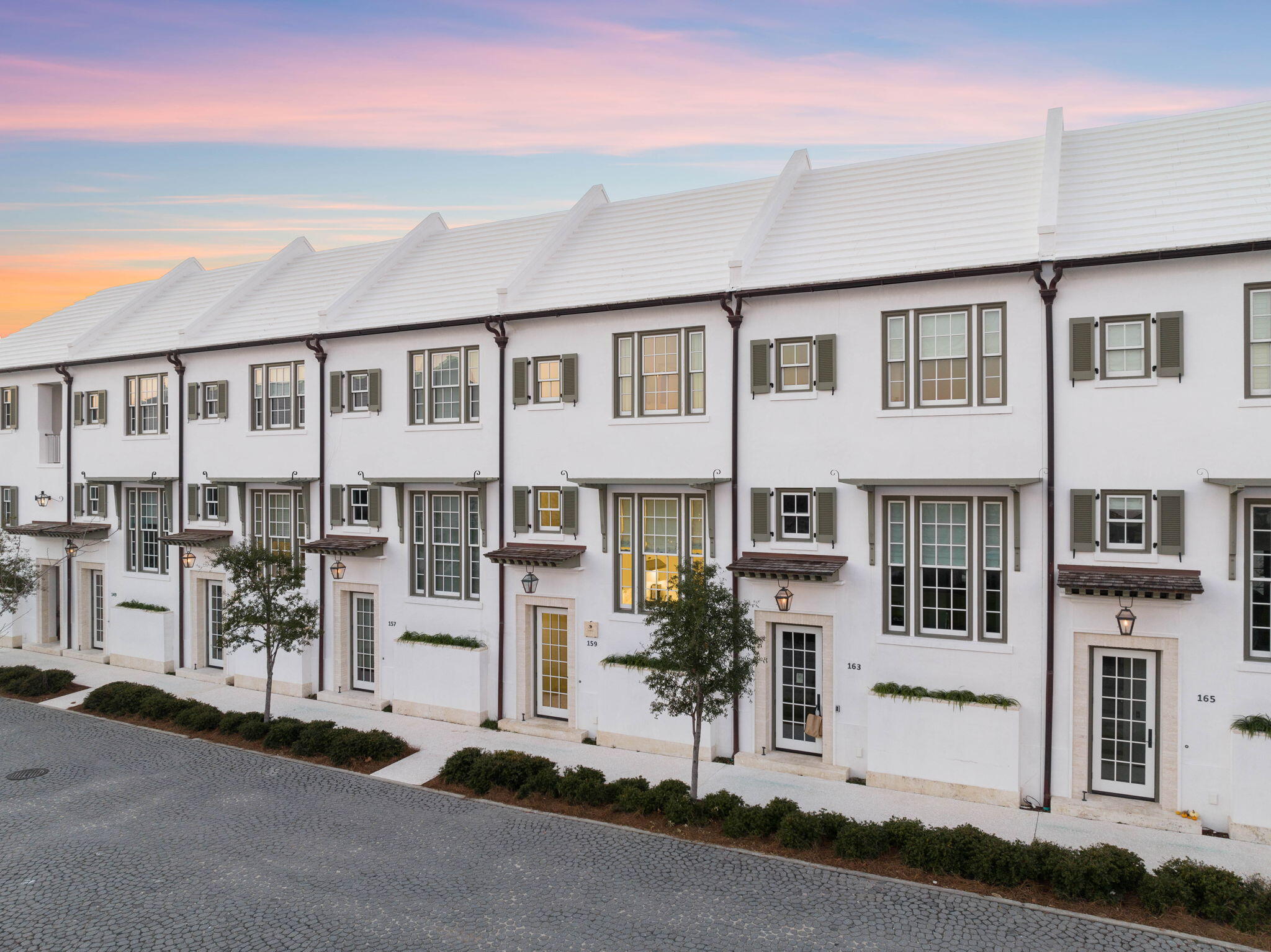 Under Contract with 72 Hour Kick-Out Clause. 
 Ideally poised in Alys Beach for a lifestyle full of peace and wellness sits 159 N Castle Harbour. Designed by the award winning Khoury Vogt architects, with both a multi-level main residence and free-standing villa, this stunning Clermont Courts home has seamless access to Zuma Wellness Center and Spa and the new tennis and pickle ball facilities. As you step into the home, you are greeted by beautiful Dominican shell stone flooring and masterfully applied venetian plaster walls and ceilings. These details perfectly usher you into the main living space which is highlighted by soaring 16' ceilings, surround sound, and entrancing natural light from the tall windows and dual French doors.   This beautiful space seamlessly escorts you to the courtyard with water feature, outdoor dining and lounge area, providing a fluid indoor/outdoor lifestyle. Perched atop the attached garage sits the
guest villa with expansive loggia, perfect for an afternoon read or entertaining. Inside the villa find tall ceilings, a private bath with a walk-in shower. In addition to courtyard and main house access.

Positioned for views of the lush green space, the chef's kitchen is equipped with a fully integrated Thermador appliance package, gas
range, and marble countertops. The powder room and enclosed laundry complete the main level before the staircase leads you to the guest bedroom with a private ensuite which offers floor to ceiling tiled walk-in glass door shower. A split level separates the guest
bedroom and primary suite to create a true escape. As you move through the corridor into the primary suite you'll notice ample storage and a grand bedroom that welcomes in with wonderful natural light, dual closet spaces, and private ensuite with dual vanity sinks, skylight, soaking tub, and glass door walk-in shower.  The beautiful interiors create a serene respite in this fully furnished turn key oasis.

Alys Beach residents will experience unparalleled amenities within the community,  including the exclusive Alys Beach Club with breathtaking views and fantastic outdoor dining experience. The Caliza Pool, Restaurant and Lounge. Zuma Wellness & Fitness center offering spa services, tennis, pool, yoga, personal training and more. Not to mention the nature preserve, numerous restaurants, boutiques, green spaces, parks, and pedestrian paths throughout the community.
