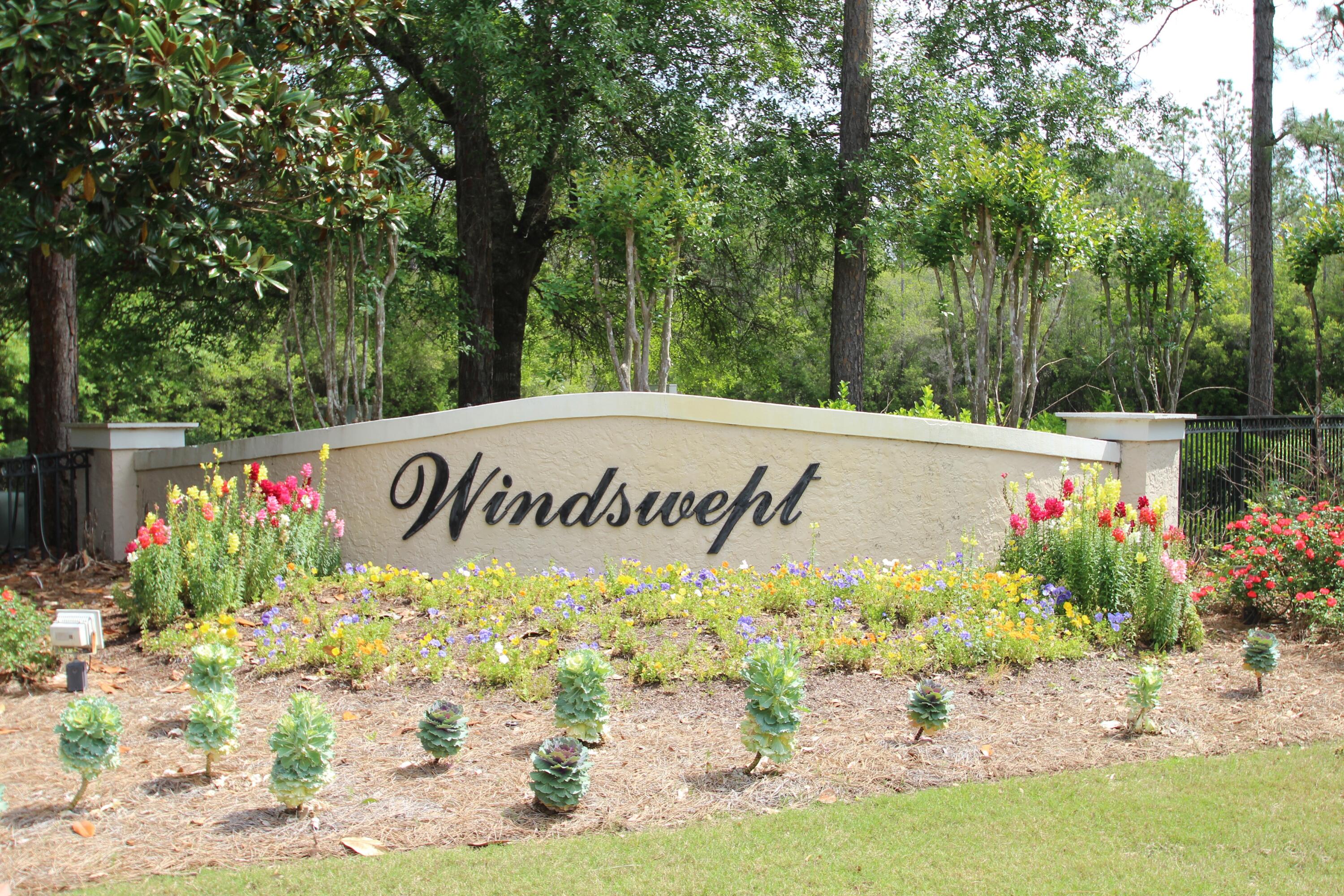 This large .84 acre lot backing up to #3 fairway offers lots of privacy and it is a great location to build your dream home. Windswept Estates is a beautiful, gated golf course community offering very spacious building sites surrounding 5-star, 18-hole Windswept Dunes Golf Club. Located just 20 minutes North of the most amazing white sand beaches and turquoise waters of the Florida Gulf of Mexico. Some of the community amenities include a swimming pool, clubhouse, tennis courts, basketball court, and a playground area. Windswept Estates is the perfect spot to call ''HOME''.