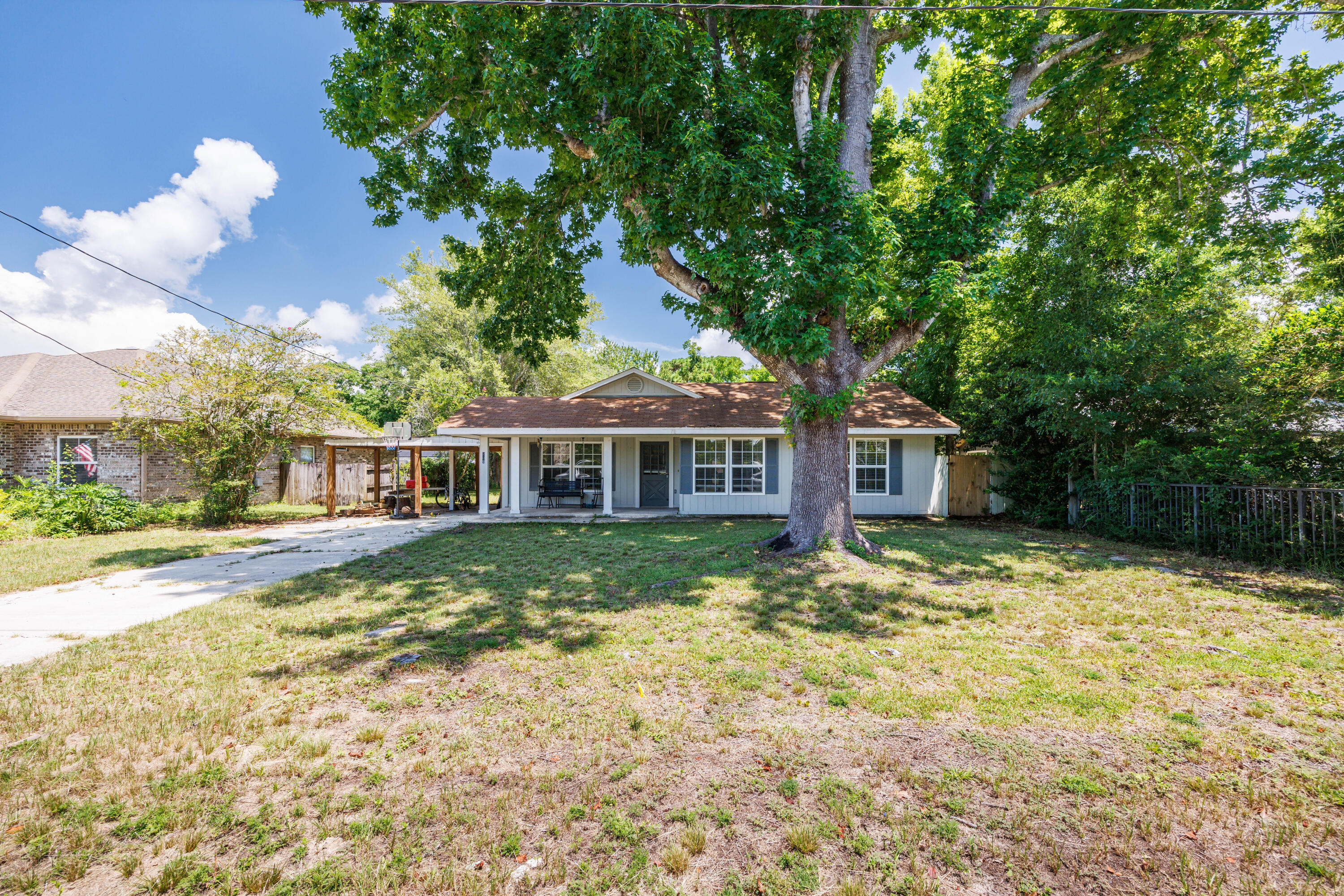 Short sale opportunity in Wynnehaven Beach Estates! The list price has not been approved by the lender, and all offers are subject to lender approval. This 3-bedroom, 2-bath home offers excellent potential for an investor, renovator, or buyer seeking a value-add property near Hurlburt Field.

The home features two separate living areas, providing a unique opportunity to convert one into a fourth bedroom and increase both resale value and rental potential. Additional features include a spacious kitchen, primary suite with a walk-in closet, and a large backyard with room for future improvements.

The property needs repairs, updating, and general cleanup, but offers a functional floor plan and strong potential as a fixer-upper, long-term rental, or investment property. Conveniently located near Hurlburt Field, beaches, shopping, dining, and everyday conveniences. Property is being sold as-is.