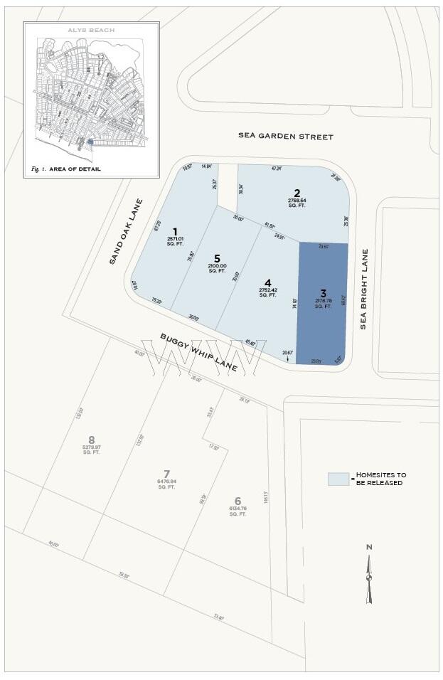 Located on the South side of 30A, the WW3 lot is positioned immediately to the east of The Selene & Easterly condominiums.