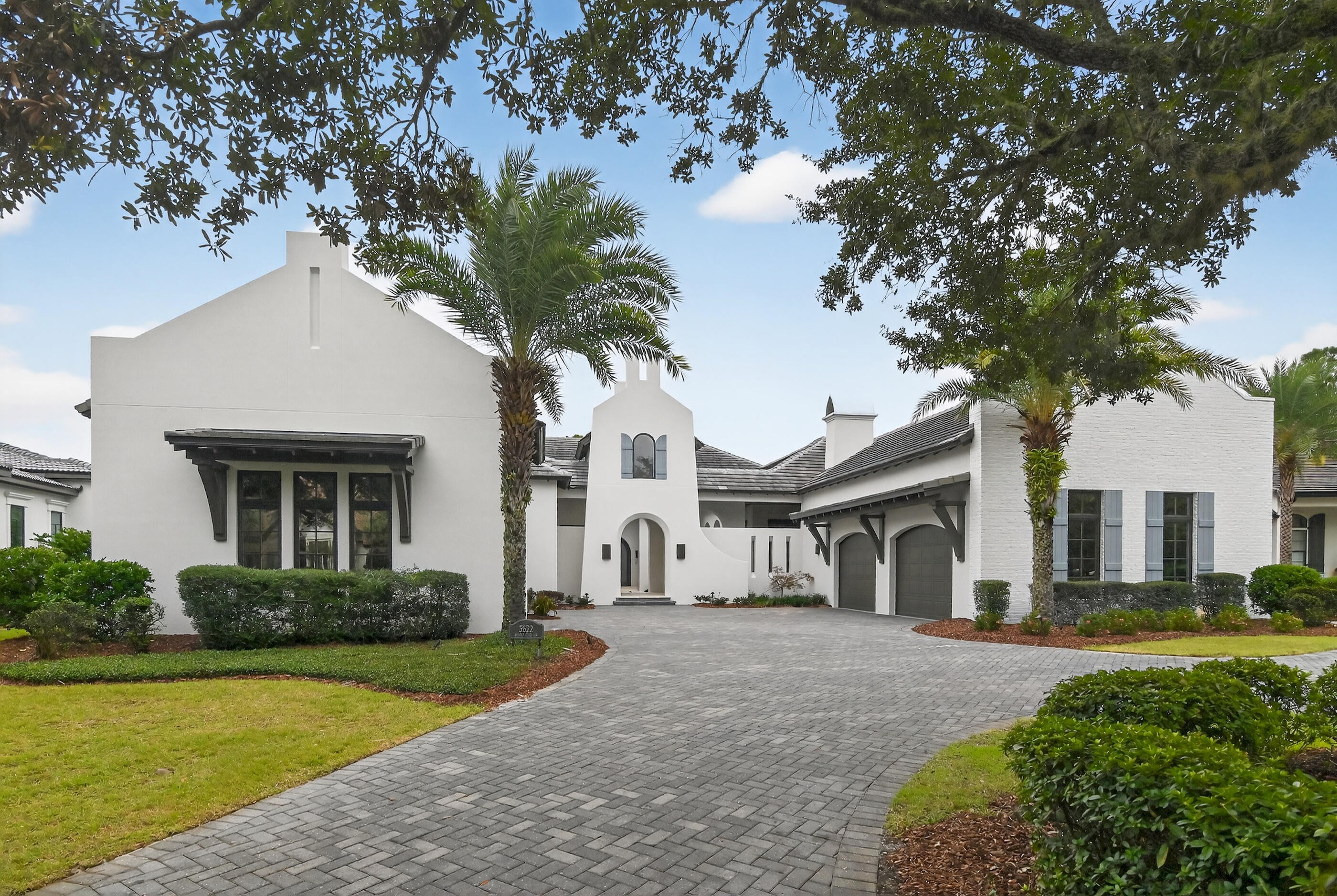 Welcome to an exquisite one level haven at 3522 Burnt Pine Lane in Sandestin Resort. This stunning residence, nestled on a sprawling .56 acre lot offers an elegant blend of contemporary design and luxurious amenities. With 4,315 square feet of refined living space, this home features four spacious bedrooms and four beautifully appointed full baths plus two half baths.  

The home has most recently been perfectly prepared for its new owner with all brand new furnishings, newly painted full interior, hardwood floors sanded and re-stained, beams stained, new epoxy garage floors, upgraded master toilet bidet, new landscape lighting, three A/C units added just two years ago, plus the Moke and Green Egg are included!

Step inside to discover an array of exceptional comforts, including a sophisticated island kitchen complete with top-tier appliances including an oversized gas stove, wine cooler, and more. Delight in the seamless flow from the formal dining room to the living area, where a grand fireplace adds warmth and charm. 

A custom home office space and ample garage space underscore the home's commitment to convenience and style.

Outside, with over 7000 sf under roof, indulge in the private pool or relax in the hot tub, set against a backdrop of stunning golf course views. This gated community offers additional amenities such as a marina, tennis court, beach club, pickleball, playground plus shopping and dining enhancing your living experience. Embrace resort living at its finest in this luxurious abode. Buyer to confirm all information including dimensions, HOA and other fees deemed important.