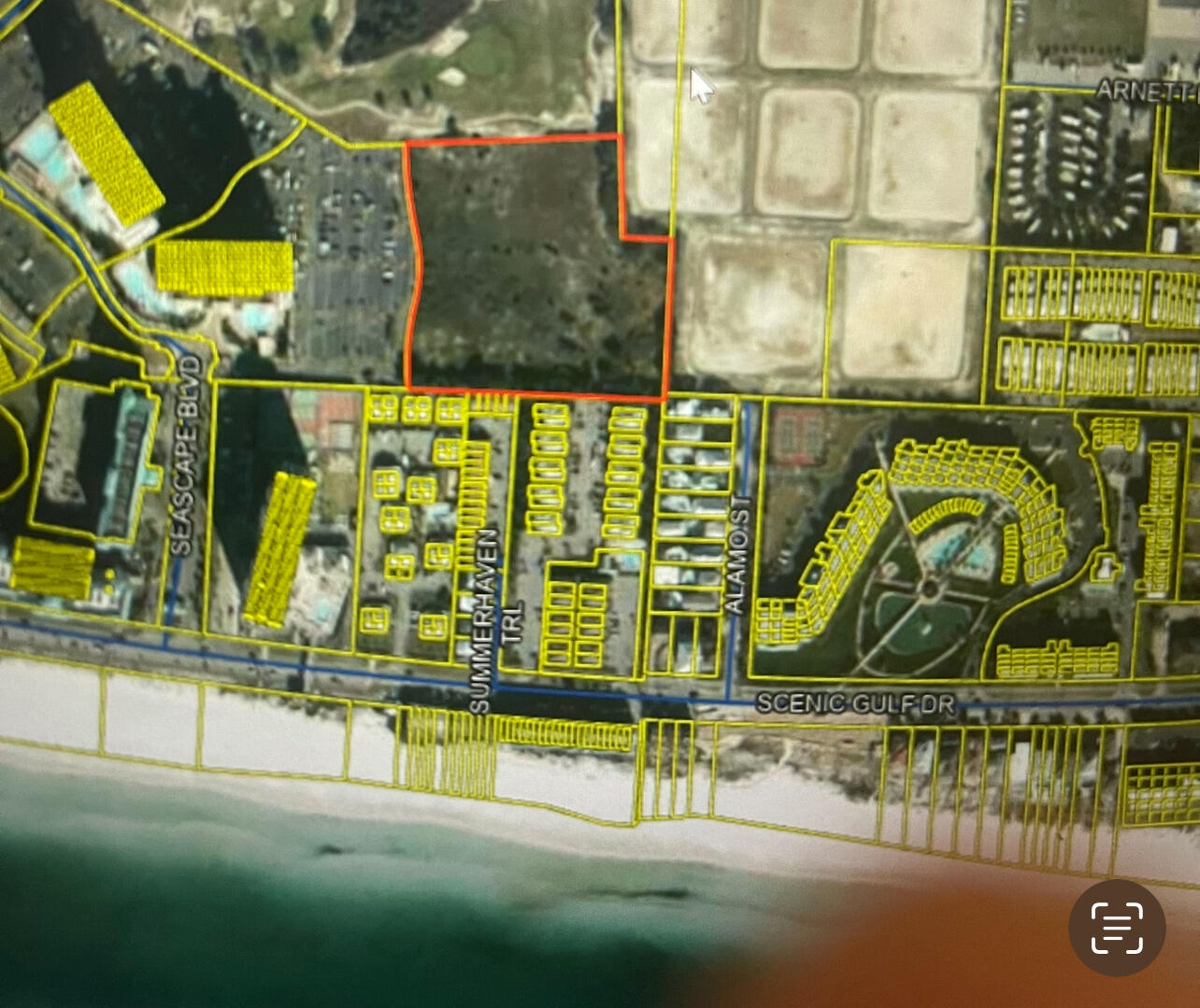 Incredidble Development Opportuniuty at Seascape Resort.   Part of Seascape DRI,   per DRI,   250 Unit 24 story condominium can be developed. Gulf views start at about 50 ft above sea level and we are just 250 yards to the beach.