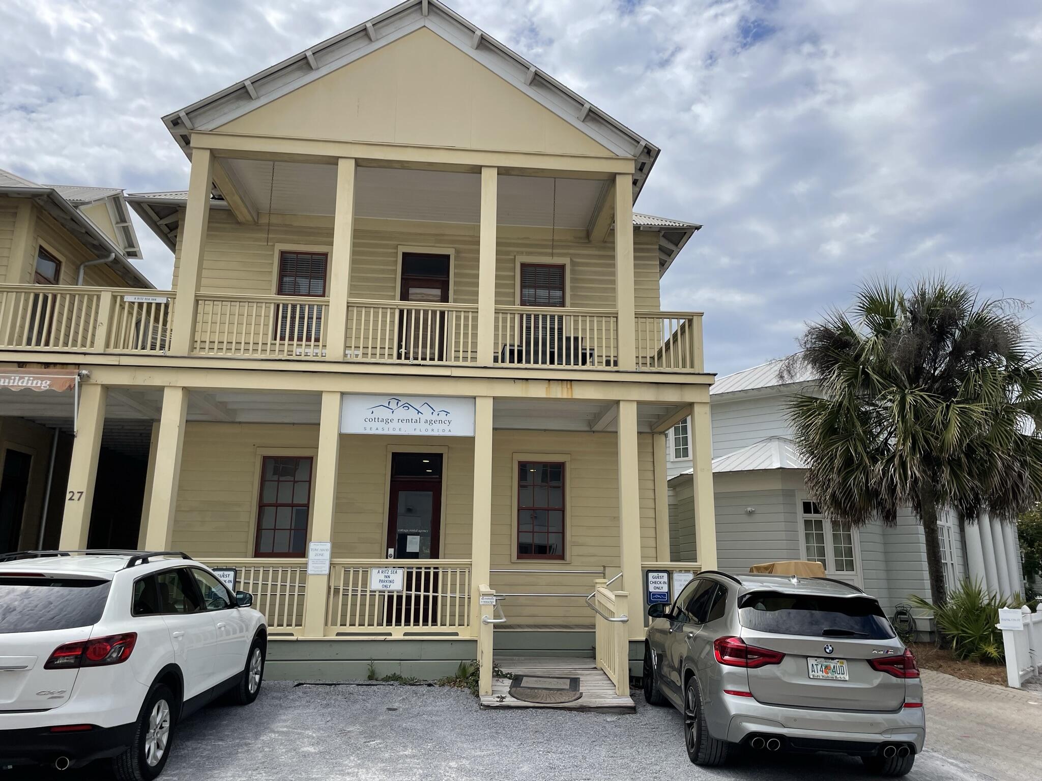 Ideally located prime office space in Seaside, FL. Rarely available, this second floor office space includes two office areas, conference room, kitchen, restroom, and storage closets. AND, an assigned parking space.

@ $3808.75/mo + add'l fees.

All/total square footage has been listed in gross square feet.  
Find maps and association information under documents.