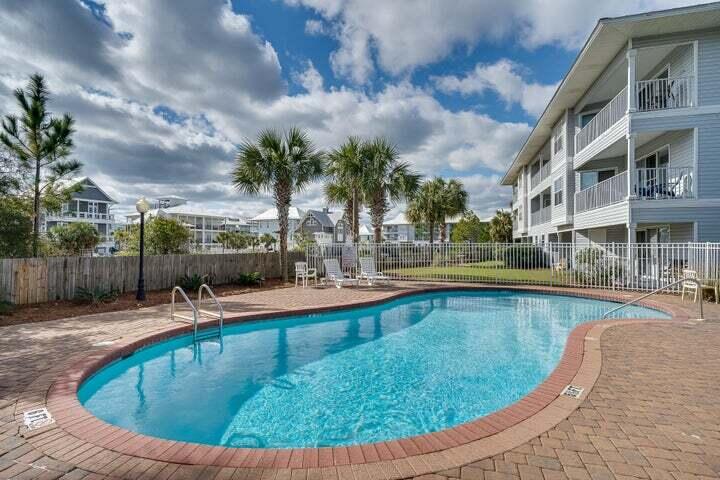QUAINT & COZY first floor condo quietly tucked away in the beautiful beach front enclave of Beachside Villa's. The newly installed exterior siding makes is a dramatic improvement, as well as a new roof and windows.  Situated just steps away from the sugary white sands of the emerald coast, the unit comfortably sleeps 4 with two nice size bedrooms and an adequately spacious living & dining area. The bathrooms have both been updated with nice finishes.  Beachside Villas amenities include 2 tennis courts, 2 swimming pools, shuffleboard courts and a clubhouse for a large group.