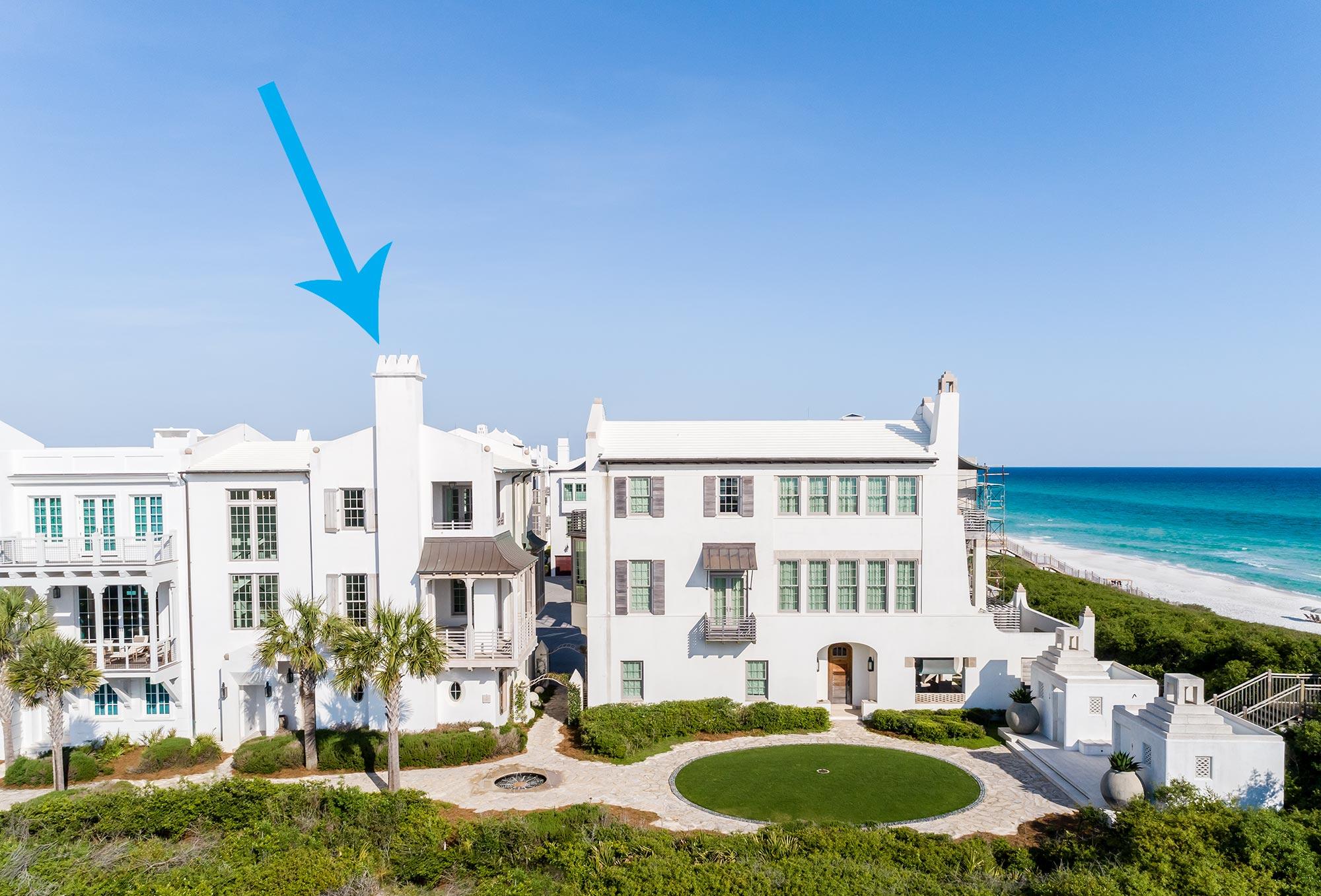 Forever Gulf of Mexico views make 20 Sea Venture a legacy beach home for many years to come. Located one row from Gulf Front puts you mere steps to the Turtle Bale Park dune crossover and the crystal white sands of the Emerald Coast. Custom designed by Glen Oxford and built by Alys Beach Construction, this 4 bedroom 3,000 square foot home offers comfort set amongst coastal elegance.
Coveted features throughout this home include: Venetian plaster walls, Peacock Paver stone flooring, whitewashed hardwood flooring, silver Italian slab marble, Pecky Cypress ceilings, sliding pocket doors that blend indoor/outdoor spaces, Lacanche Corte D'or gas range, Sub Zero glass door refrigerator, two car garage, and a private courtyard with dipping pool.