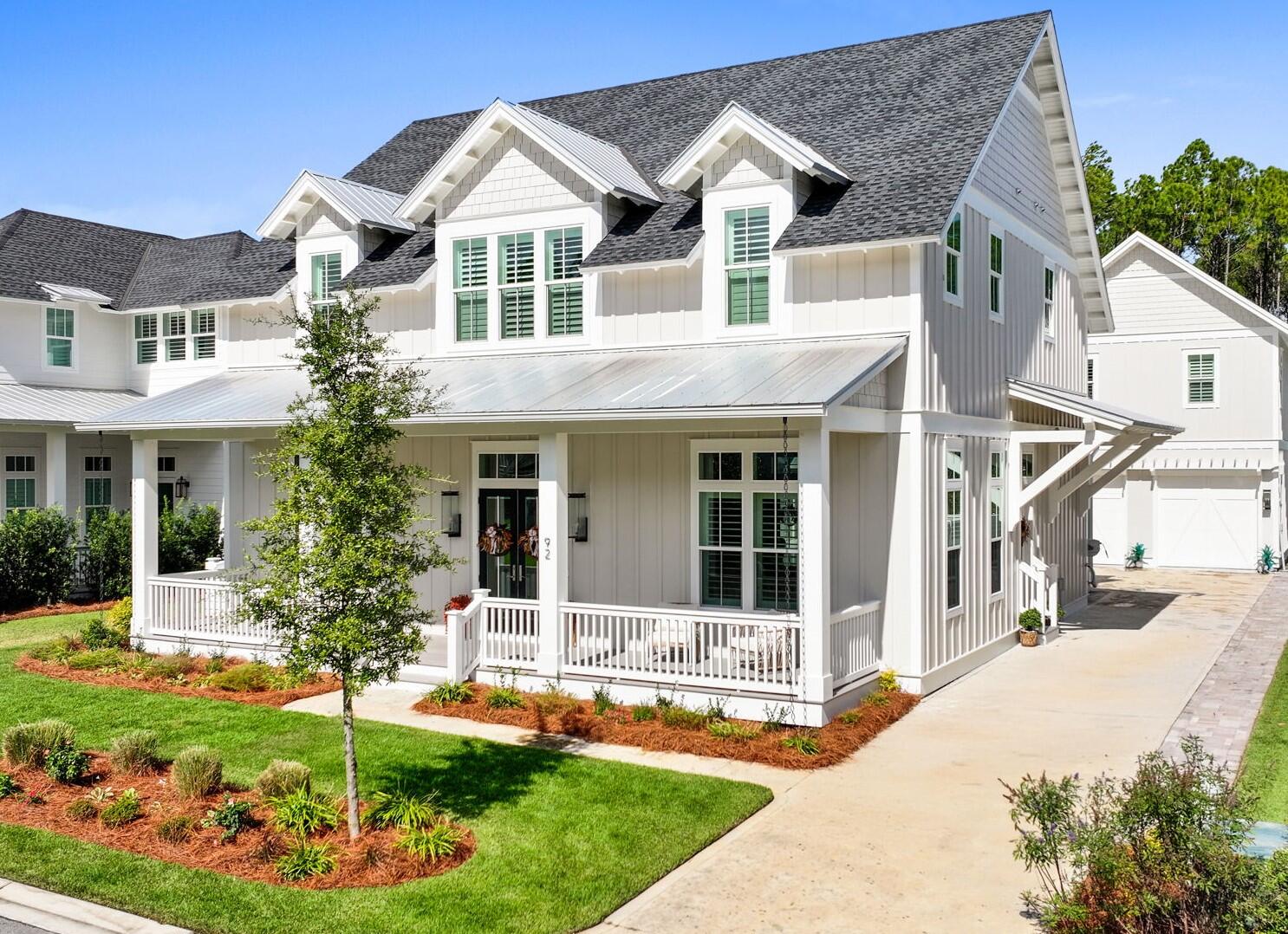 MOTIVATED SELLER! Welcome to your dream home in the picturesque Greenway section of Watersound Origins! Nestled on a tranquil cul-de-sac, this stunning property is more than just a house; it's a place where unforgettable memories await.

As you step inside, the soaring 12-foot ceilings immediately make you feel the spaciousness and warmth of the home. Imagine gathering with loved ones in the chef's paradise kitchen, anchored by a gorgeous, oversized Taj Mahal island—perfect for family breakfasts or entertaining guests. Picture cozy evenings by the fireplace in the inviting living room, creating lasting memories with friends and family.

This home boasts 6 bedrooms and 5.5 baths, providing plenty of space for everyone. There's room for everyone -- six bedrooms and 5.5 baths -- and the main-level primary suite is a true retreat with direct access to the pool so lazy weekend mornings turn into impromptu swims. Every bedroom has walk-in closets with custom wooden shelving, which somehow makes everything feel both organized and a little more special.

The expanded carriage house is a standout: its own full kitchen, living and dining spaces and a bedroom make it perfect for guests, a private office, or multi-generational living. Outside is the backyard you'll actually use: a saltwater heated pool, hot tub, cabana with a fireplace, built-in outdoor kitchen and even a putting green -- all backing to a peaceful preserve so your backyard parties feel private and relaxed.

Practical upgrades matter here too: extended back porch and garage, widened driveway, and the layout flows for real life. Sellers are motivated and open to a leaseback if you need flexibility.

This isn't a listing of features -- it's a place where summers are full of laughter, holiday meals stretch on the porch, and neighbors become friends. Come see it and imagine your next chapter here.