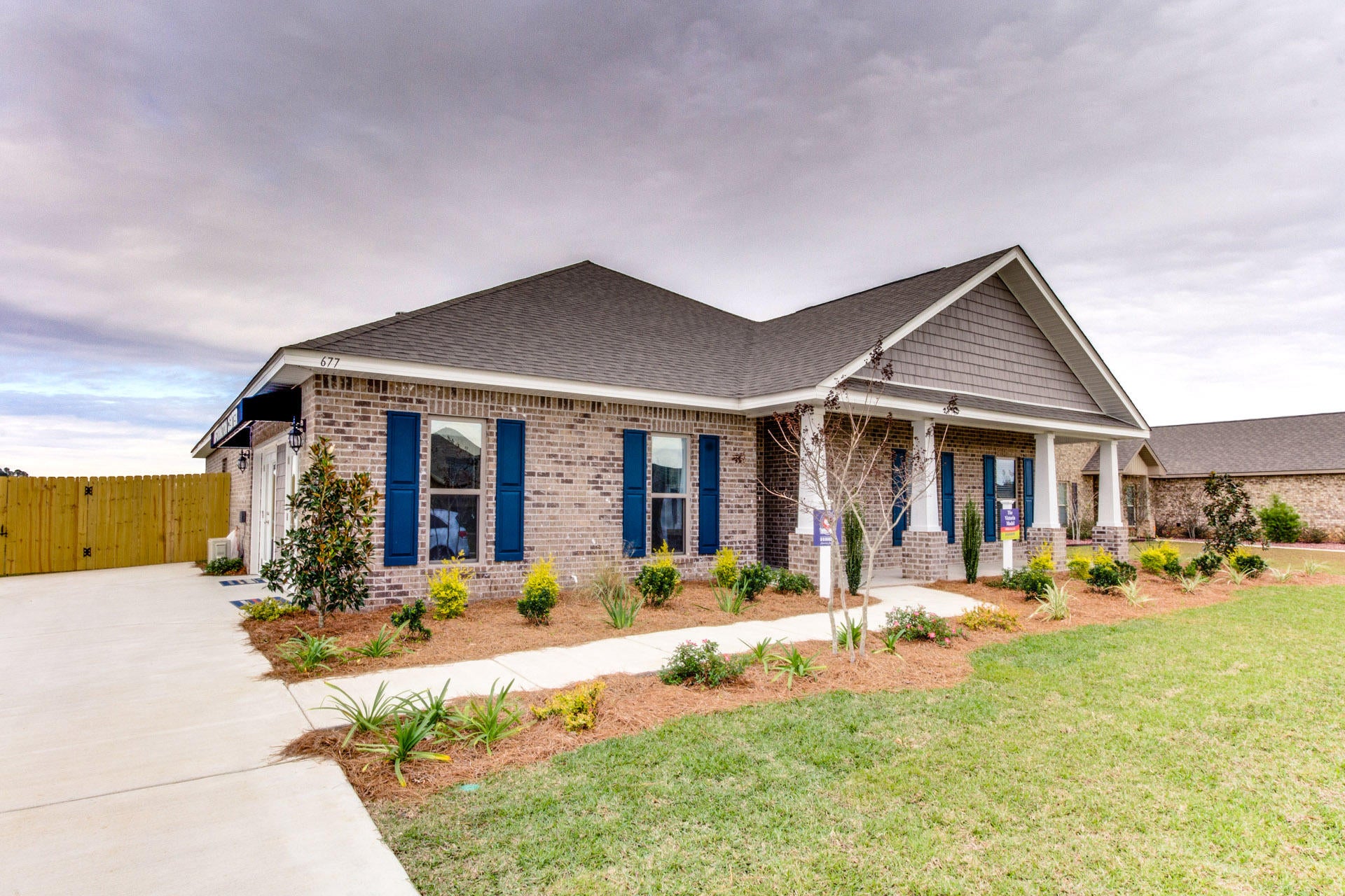 The Victoria is a highly sought after plan in the much desired community of Eagle Bay Landing. Minutes from the bay, this community features natural landscaping, community pool, and tons of privacy. A must see.
The Victoria is an open concept 4BR, 2.5bath single level home. This home boast crown molding, tray ceilings, tile shower, wood/tile flooring, tile shower, and split bedrooms.
